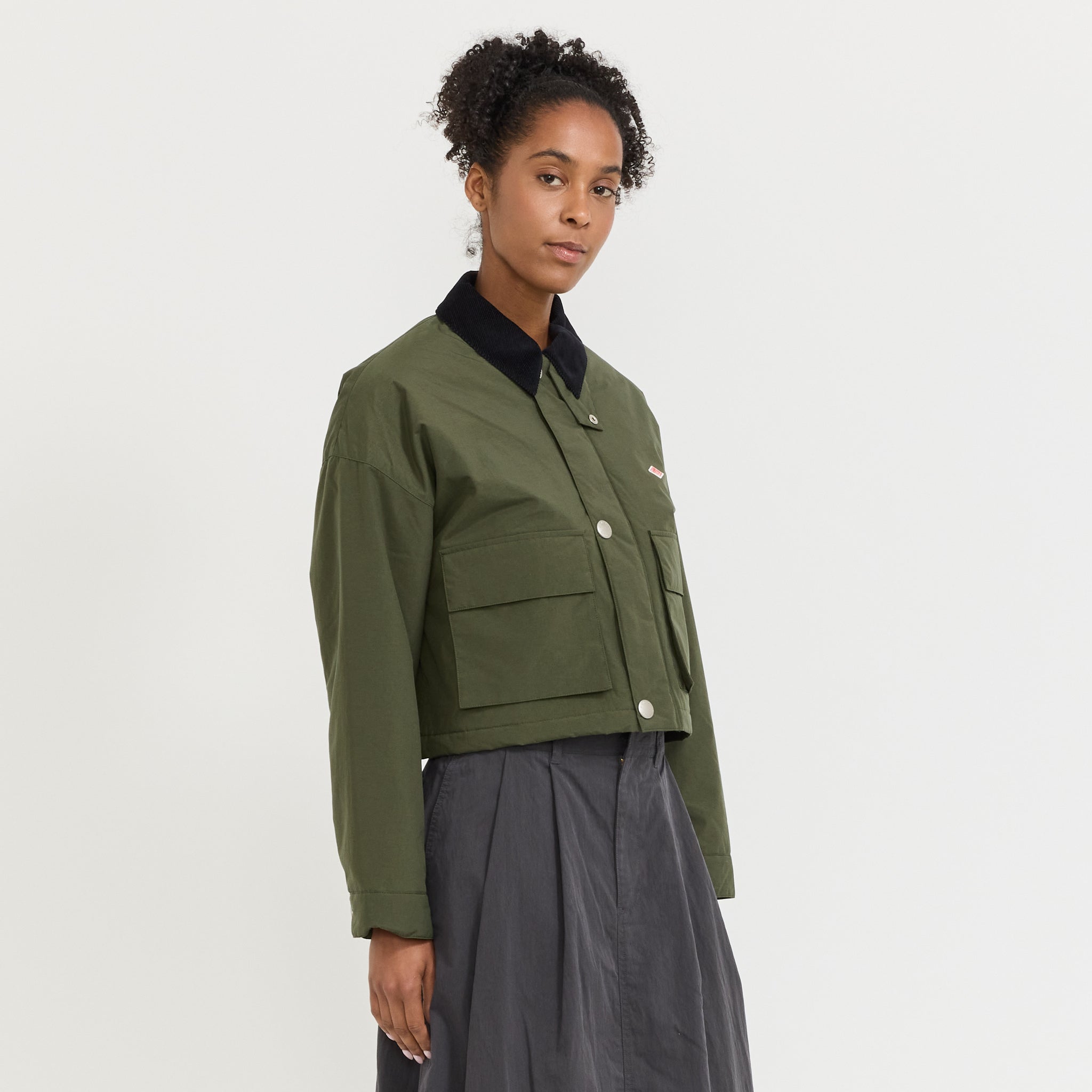Short Jacket Dark Olive