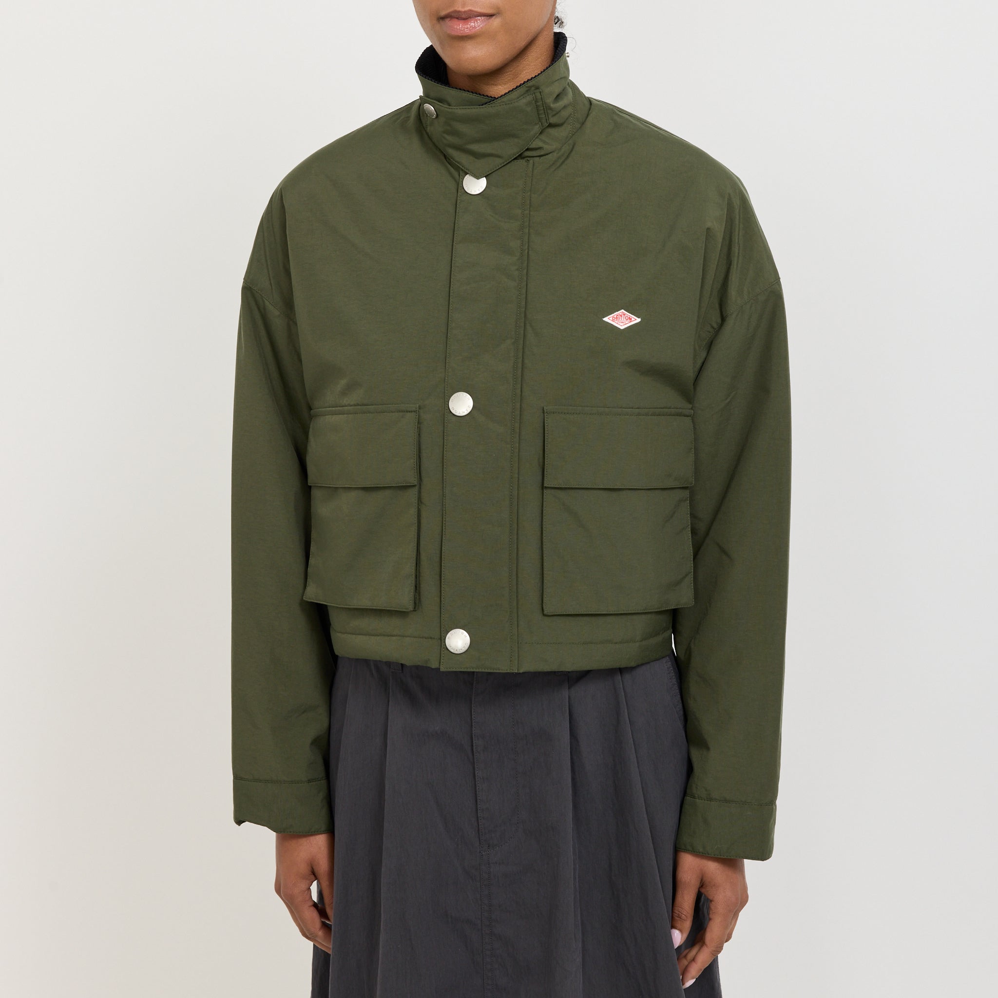 Short Jacket Dark Olive