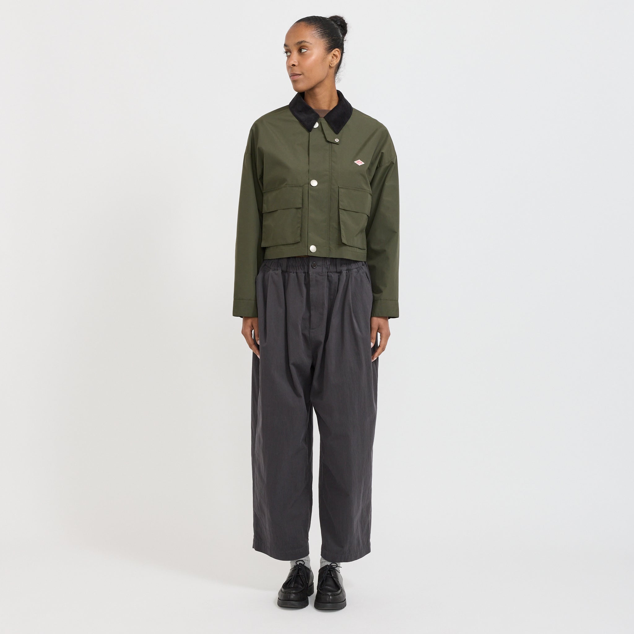 Short Jacket Olive for Women | Danton | Maplestore
