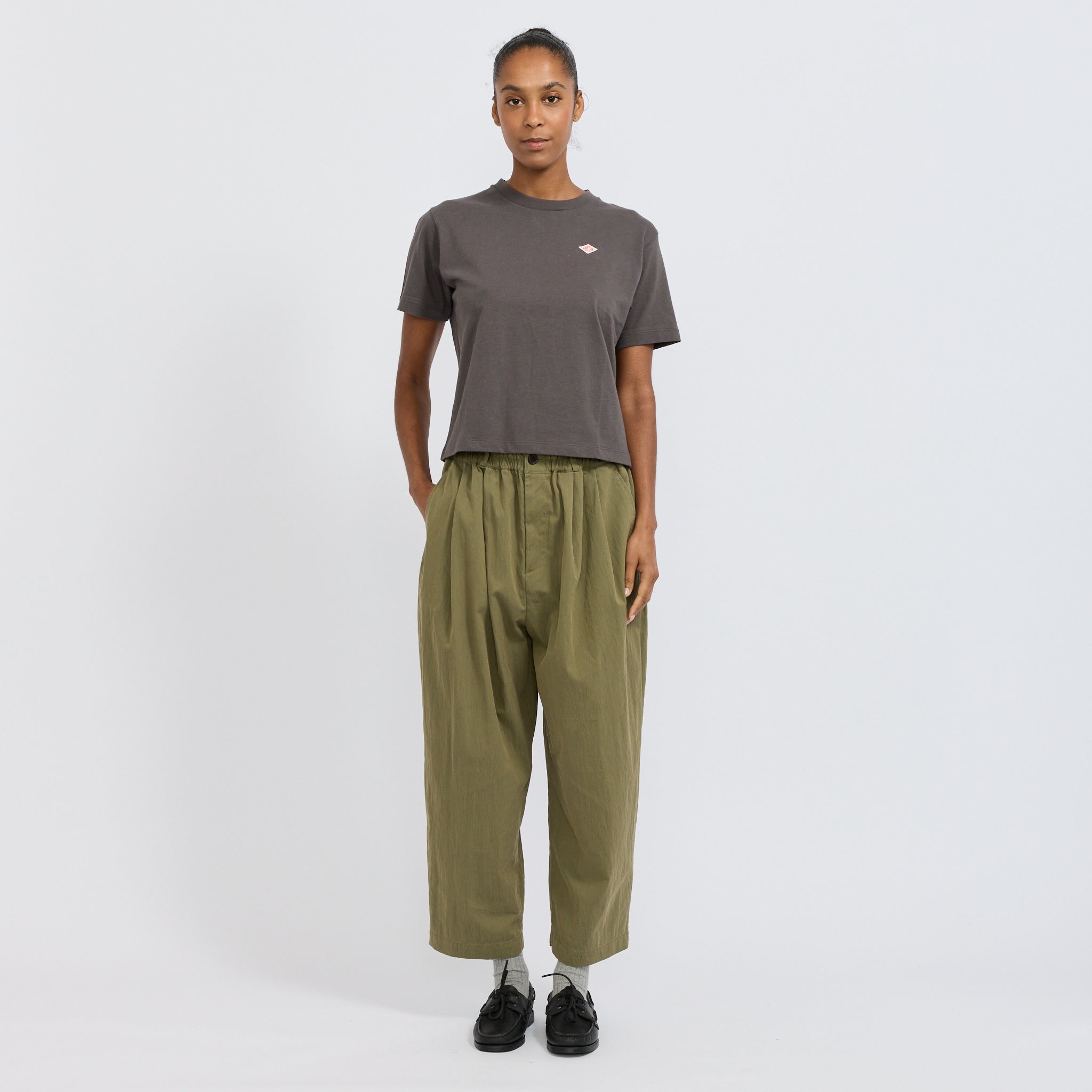 Danton | Womens Short T-Shirt Coal Grey | Maplestore