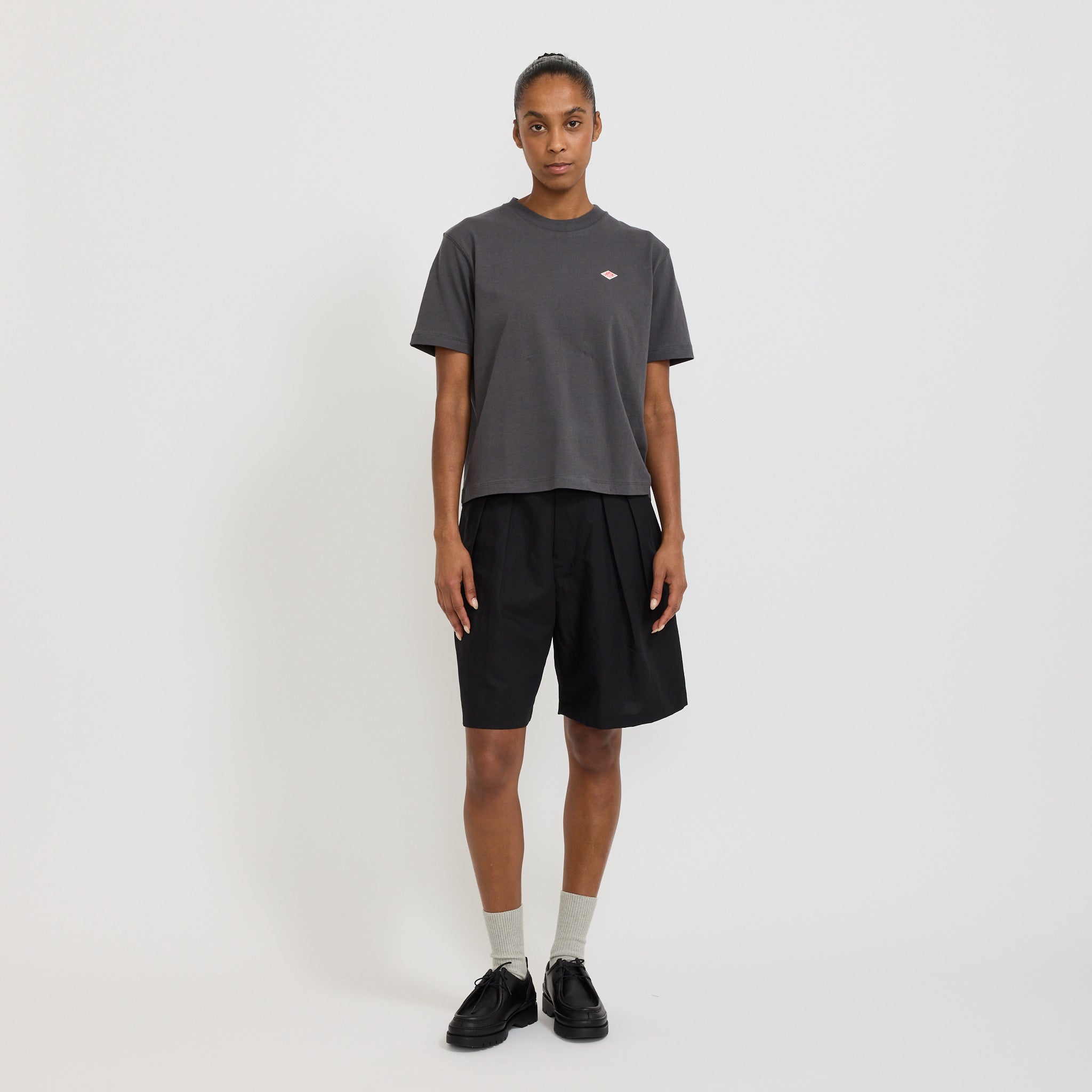 Danton | Womens Short T-Shirt Coal Grey | Maplestore