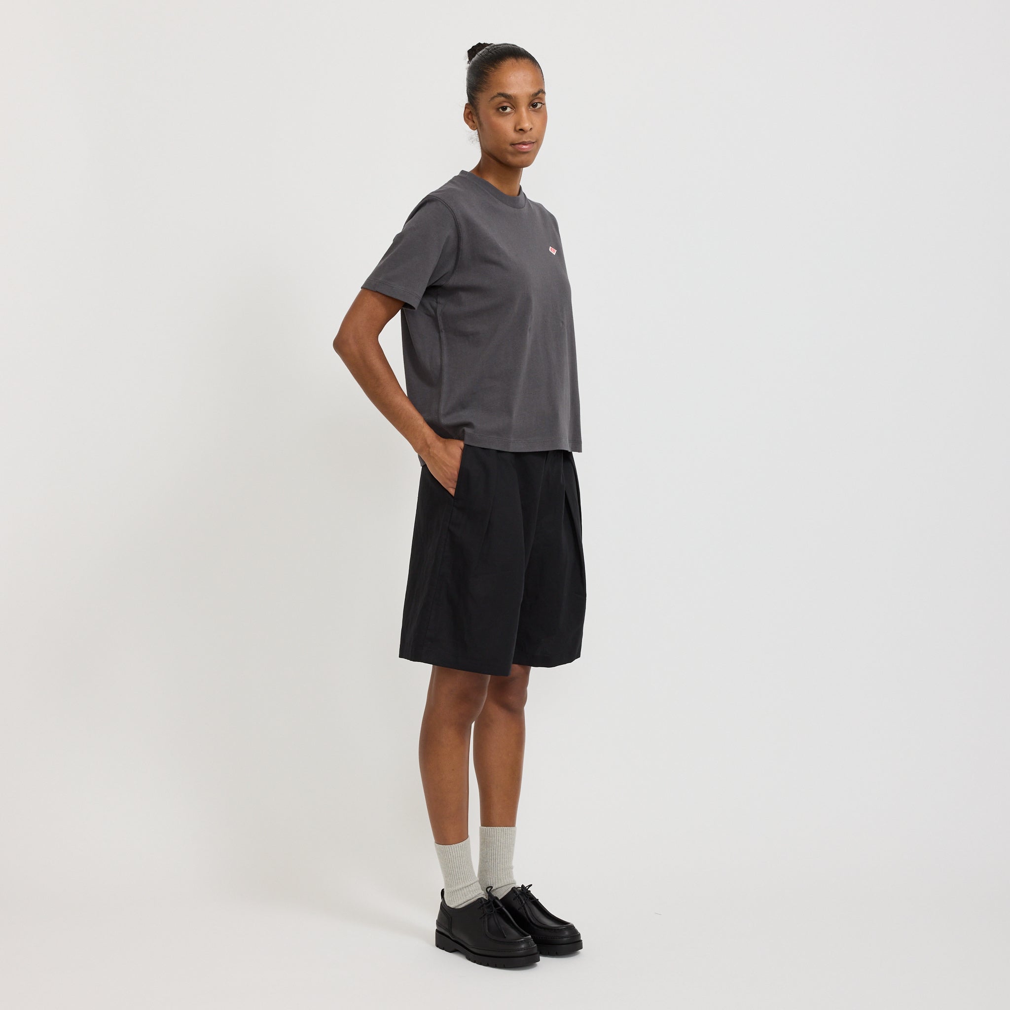 Danton | Womens Short T-Shirt Coal Grey | Maplestore