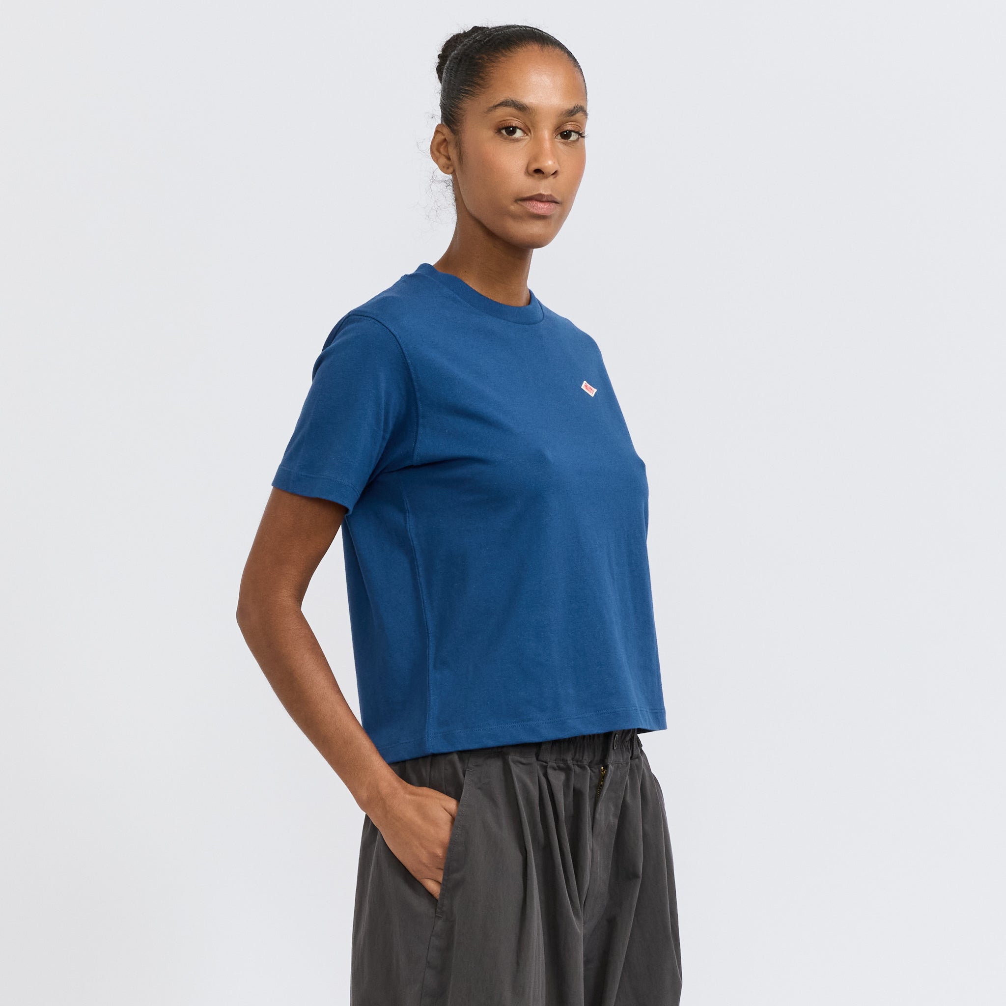 Danton | Womens Short T-Shirt Navy | Maplestore