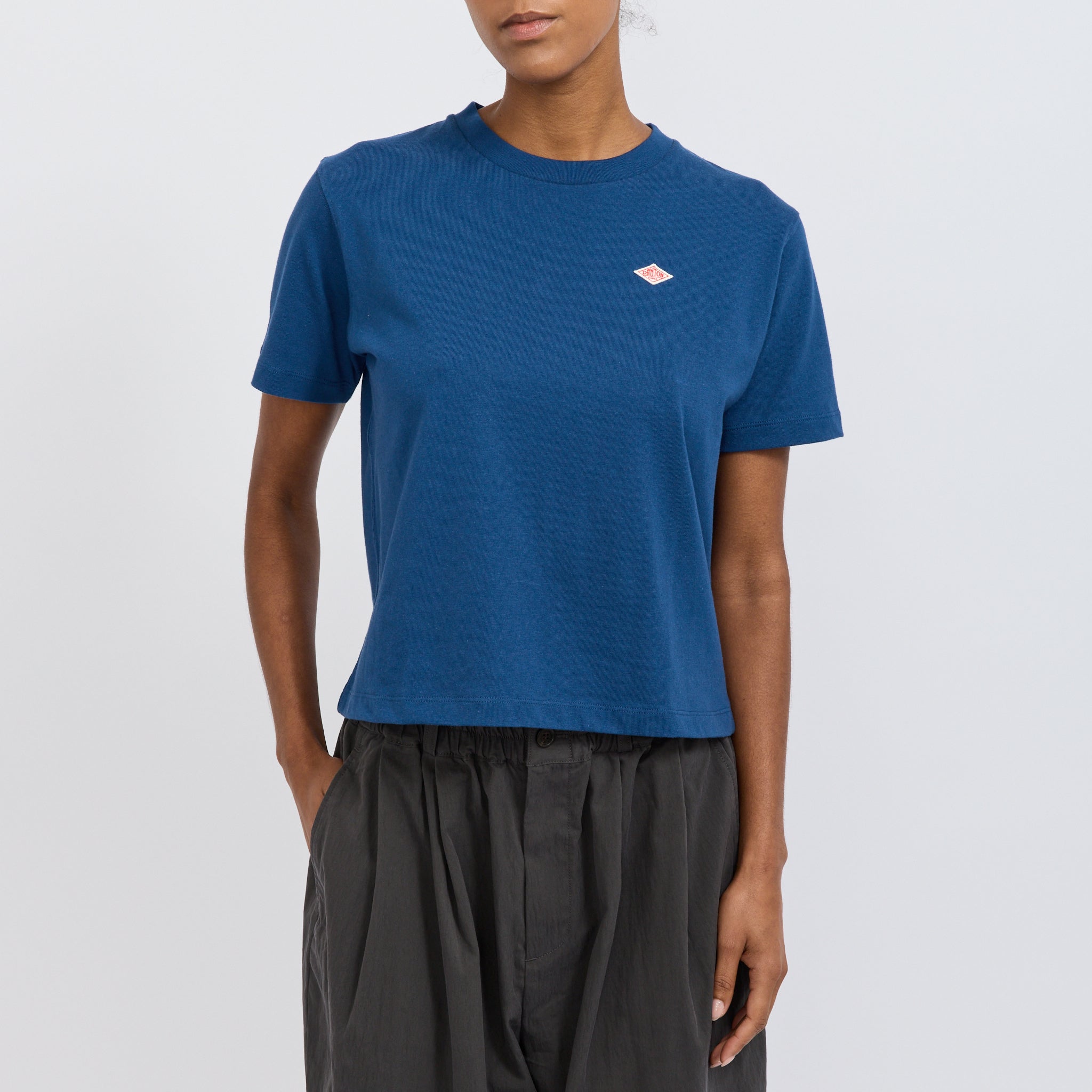 Danton | Womens Short T-Shirt Navy | Maplestore