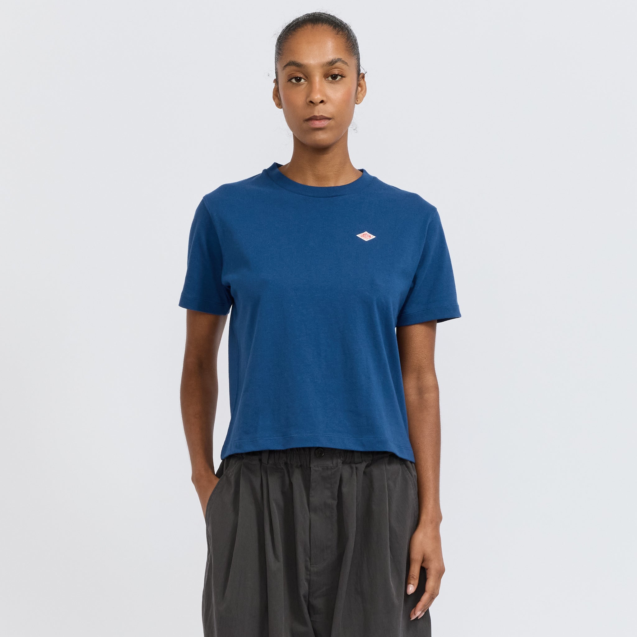Danton | Womens Short T-Shirt Navy | Maplestore