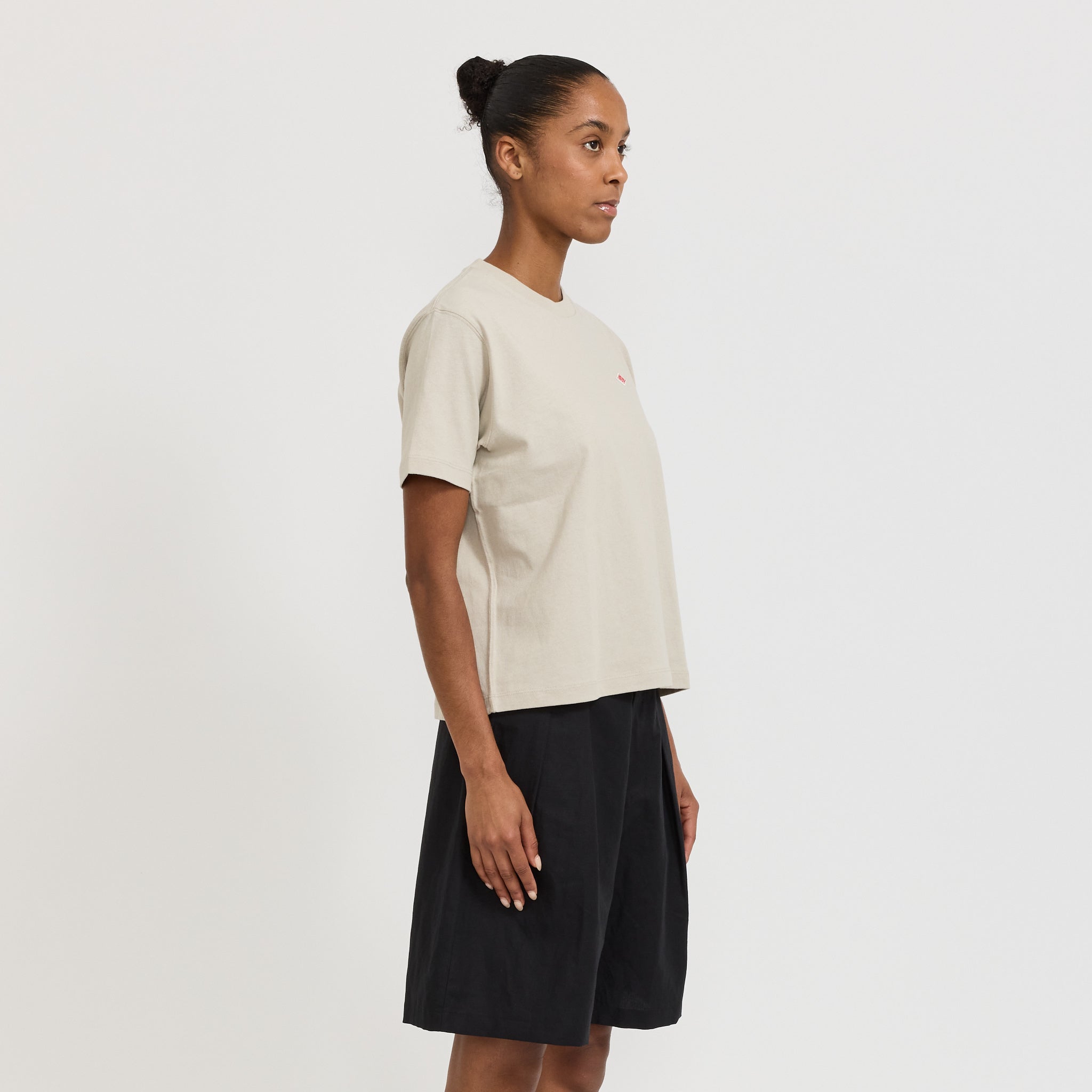 Danton | Womens Short T-Shirt Greige | Maplestore