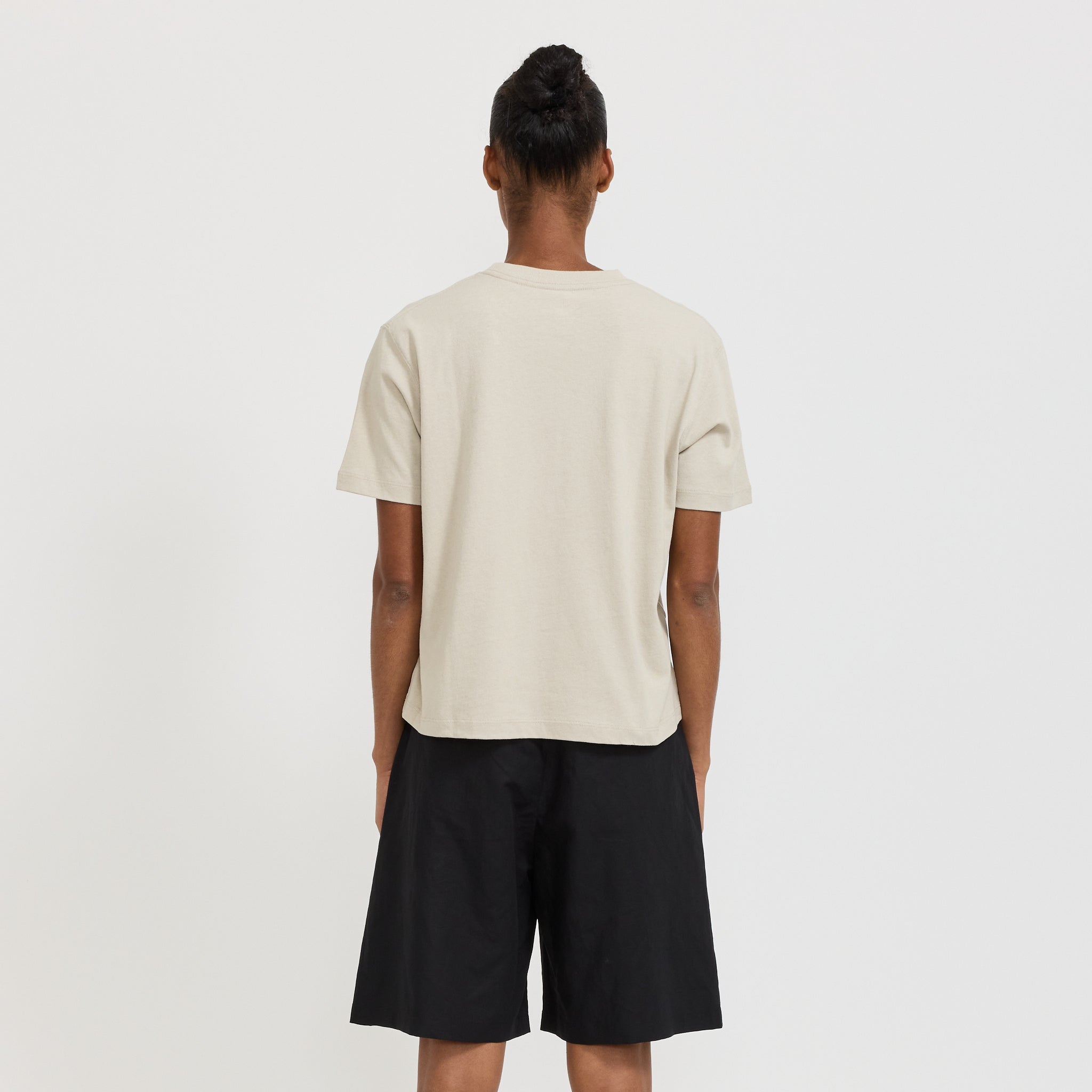 Danton | Womens Short T-Shirt Greige | Maplestore