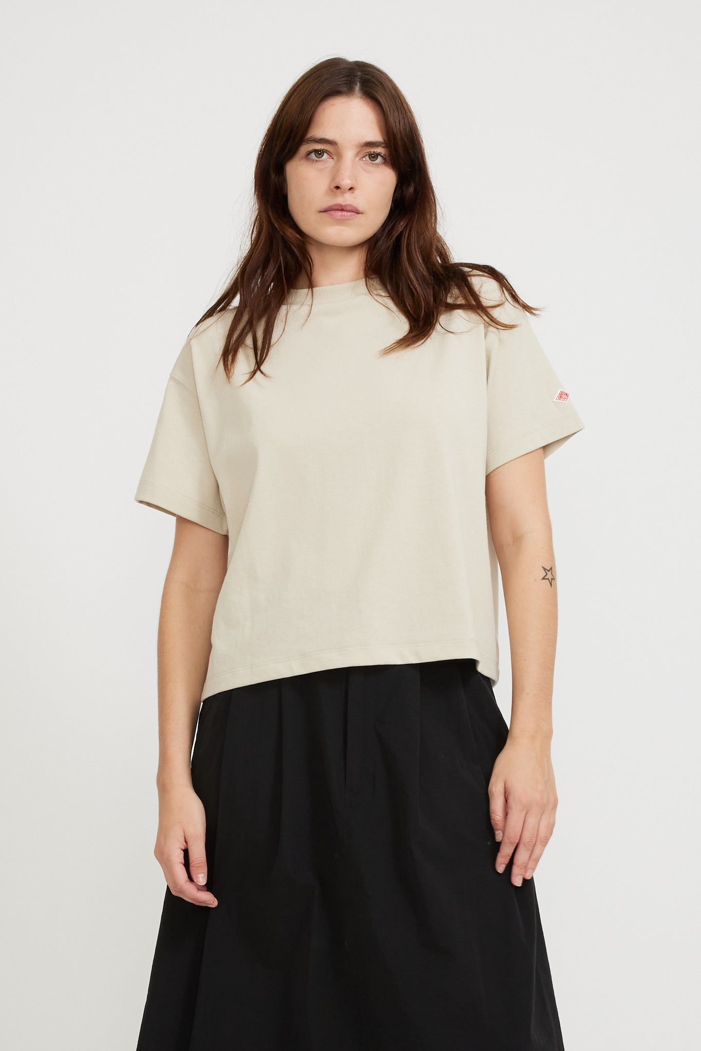 Danton | Short Sleeve Tee Greige Womens | Maplestore