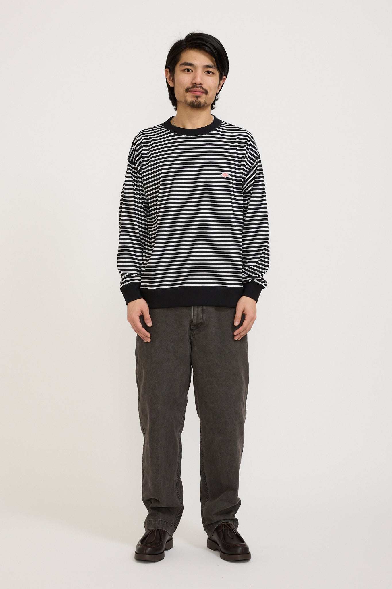 Danton | Sweat T-Shirt Black/Grey Multi | Maplestore