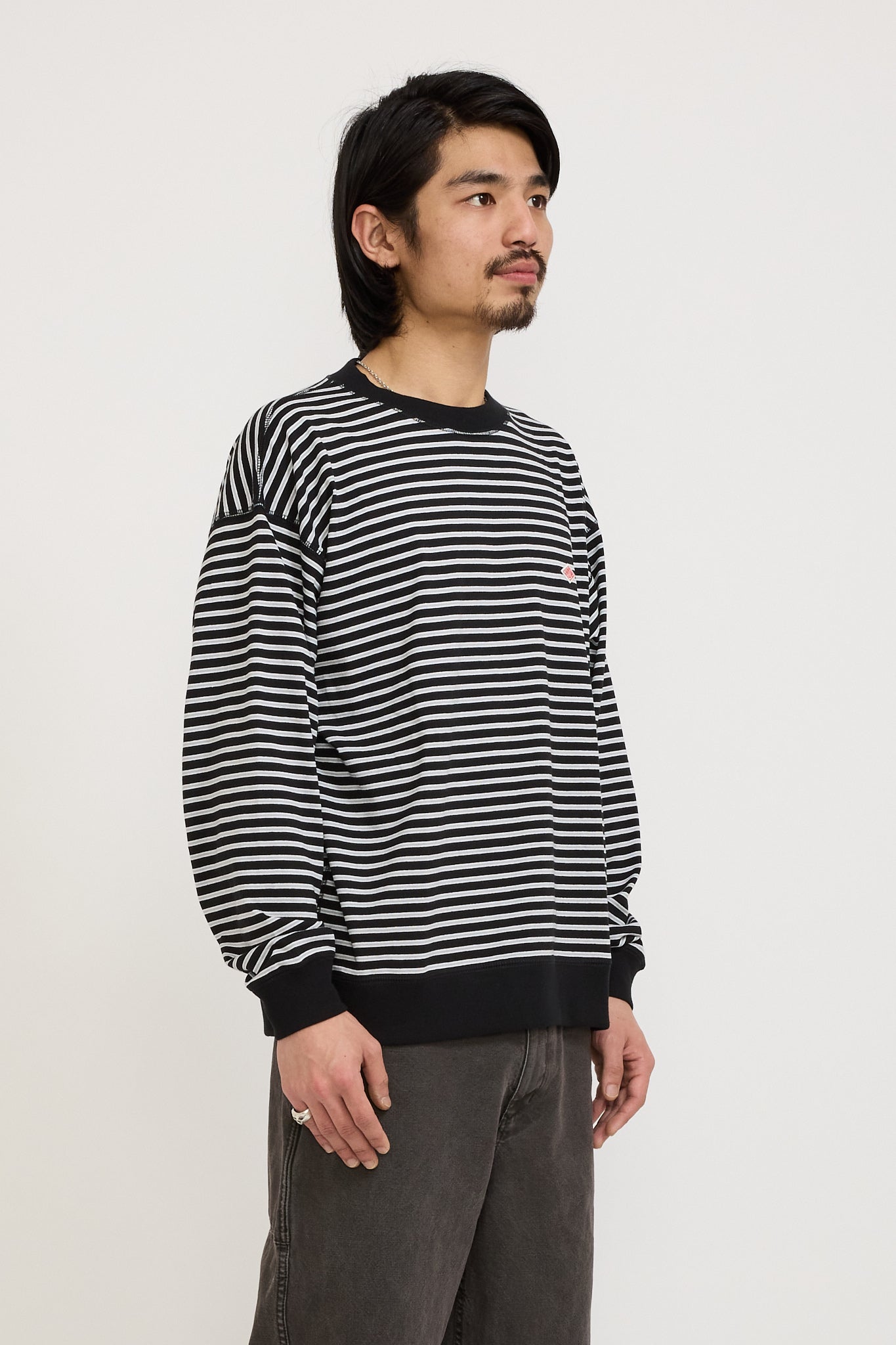 Danton | Sweat T-Shirt Black/Grey Multi | Maplestore