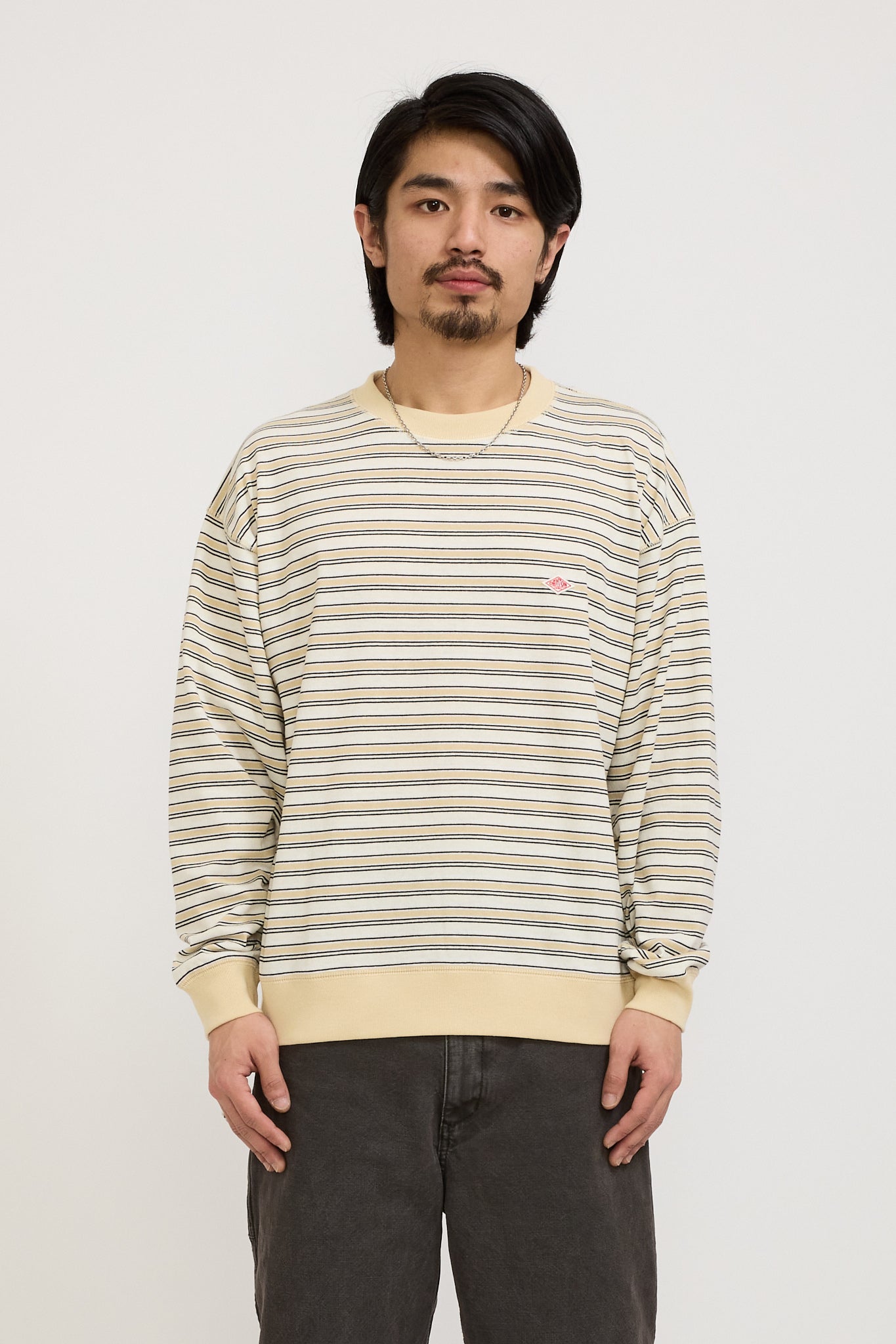Danton | Sweat T-Shirt Ecru/Beige Multi | Maplestore