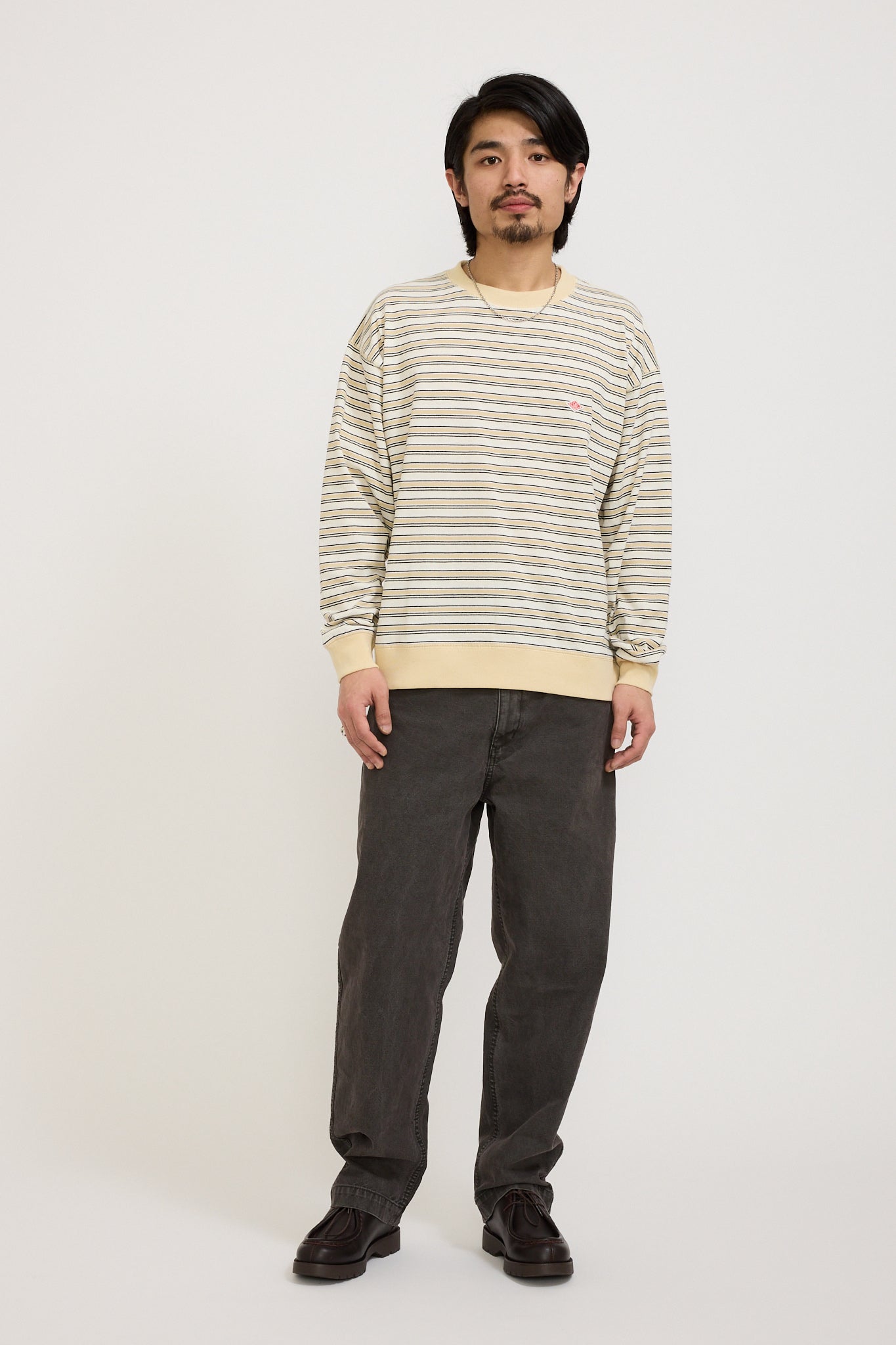 Danton | Sweat T-Shirt Ecru/Beige Multi | Maplestore