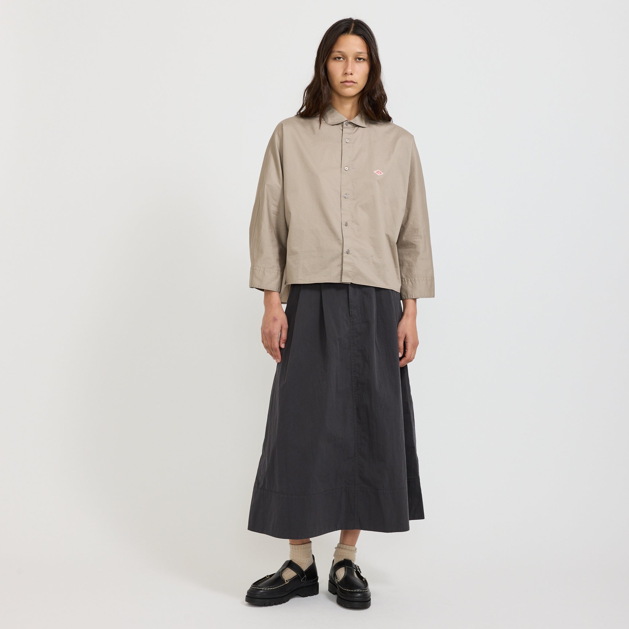2 Tuck Skirt Charcoal