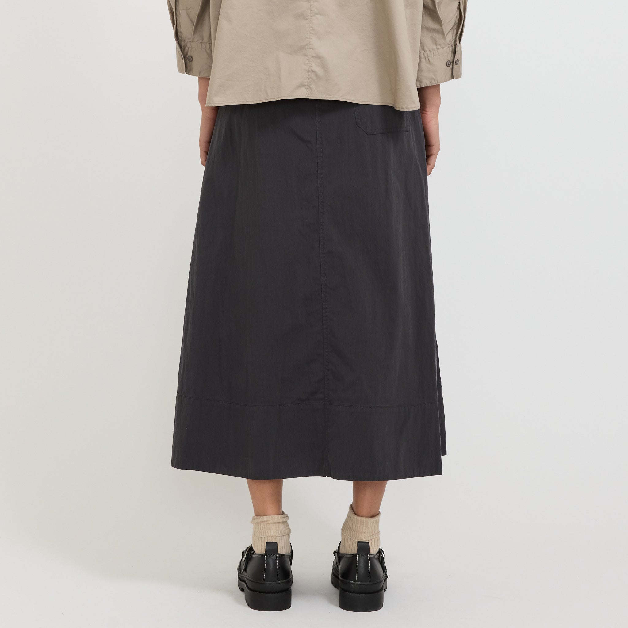 2 Tuck Skirt Charcoal