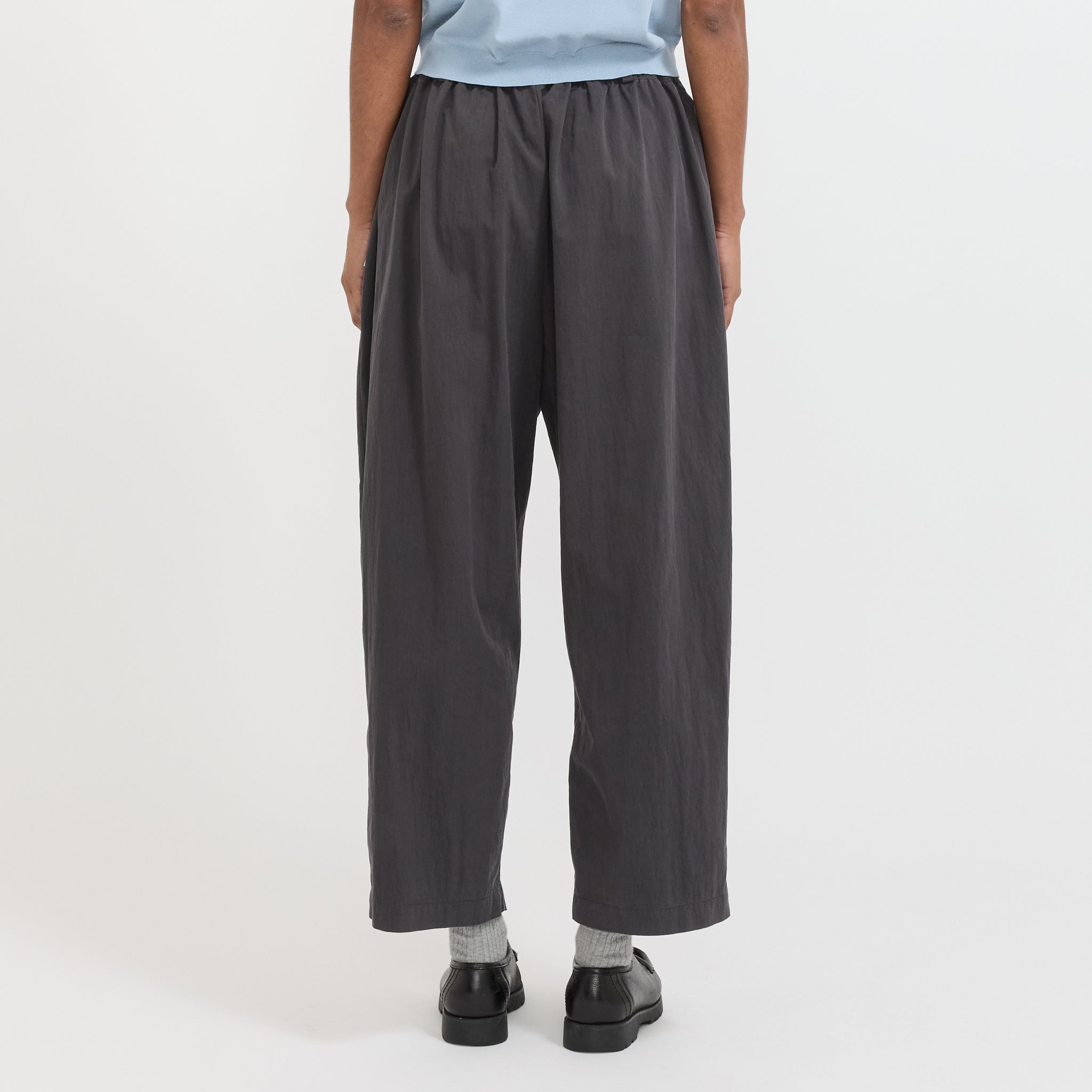 Danton | Womens Easy Pants Cotton/Nylon Twill Charcoal | Maplestore