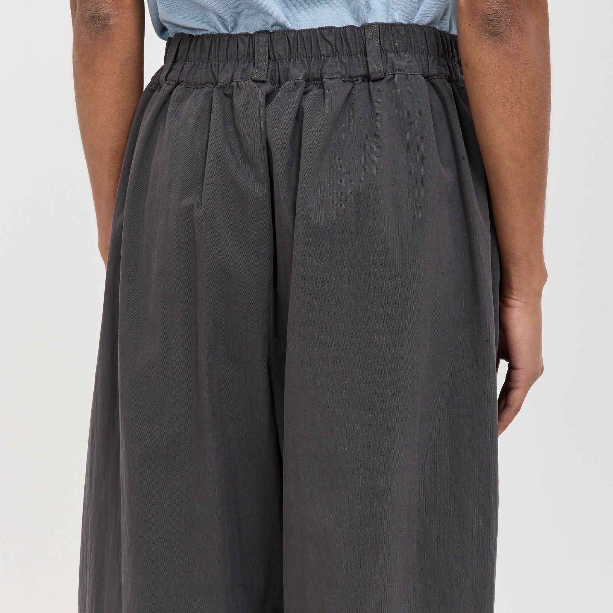 Danton | Womens Easy Pants Cotton/Nylon Twill Charcoal | Maplestore