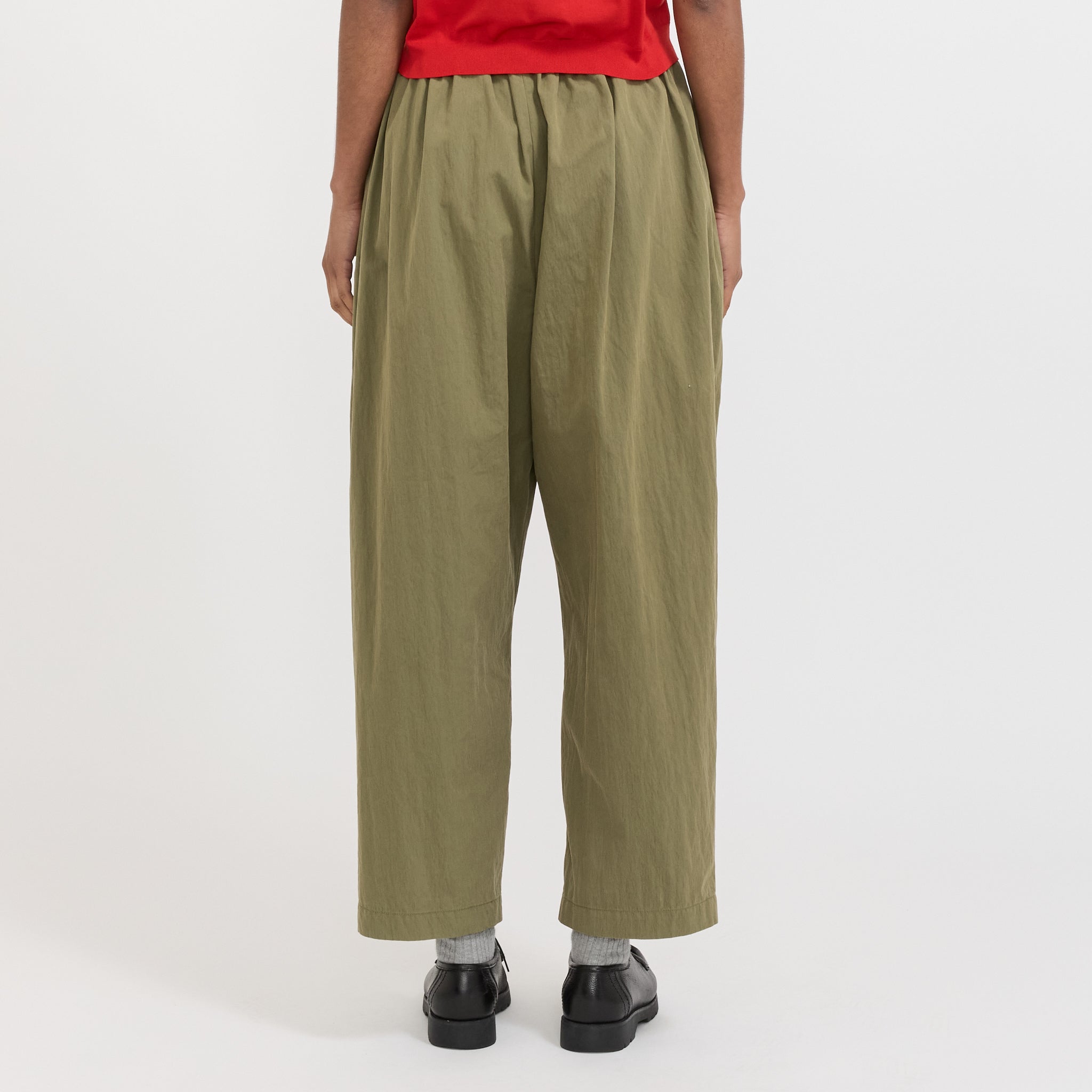 Danton | Womens Easy Pants Cotton/Nylon Twill Olive | Maplestore