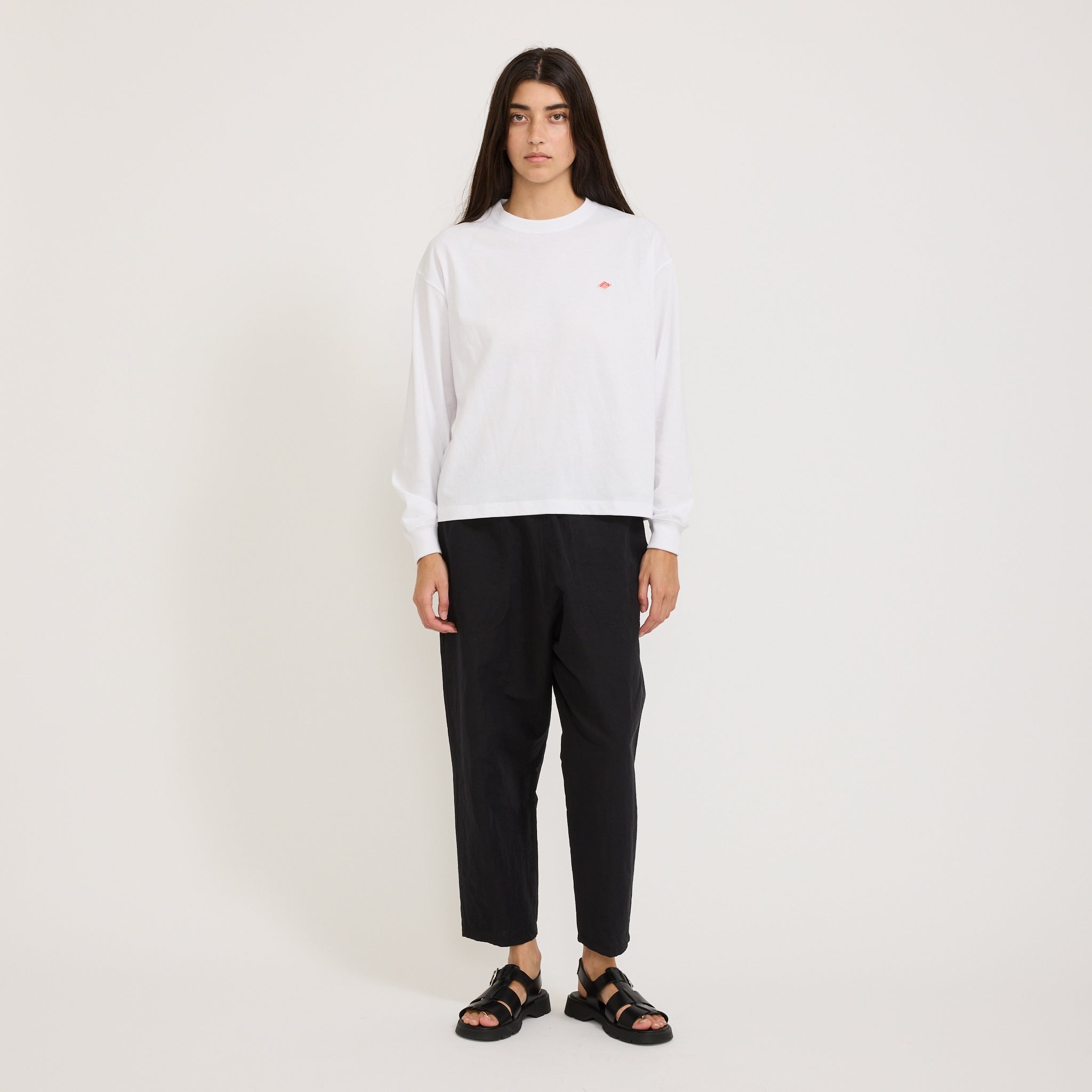 Danton | Womens Long Sleeve T-Shirt White | Maplestore