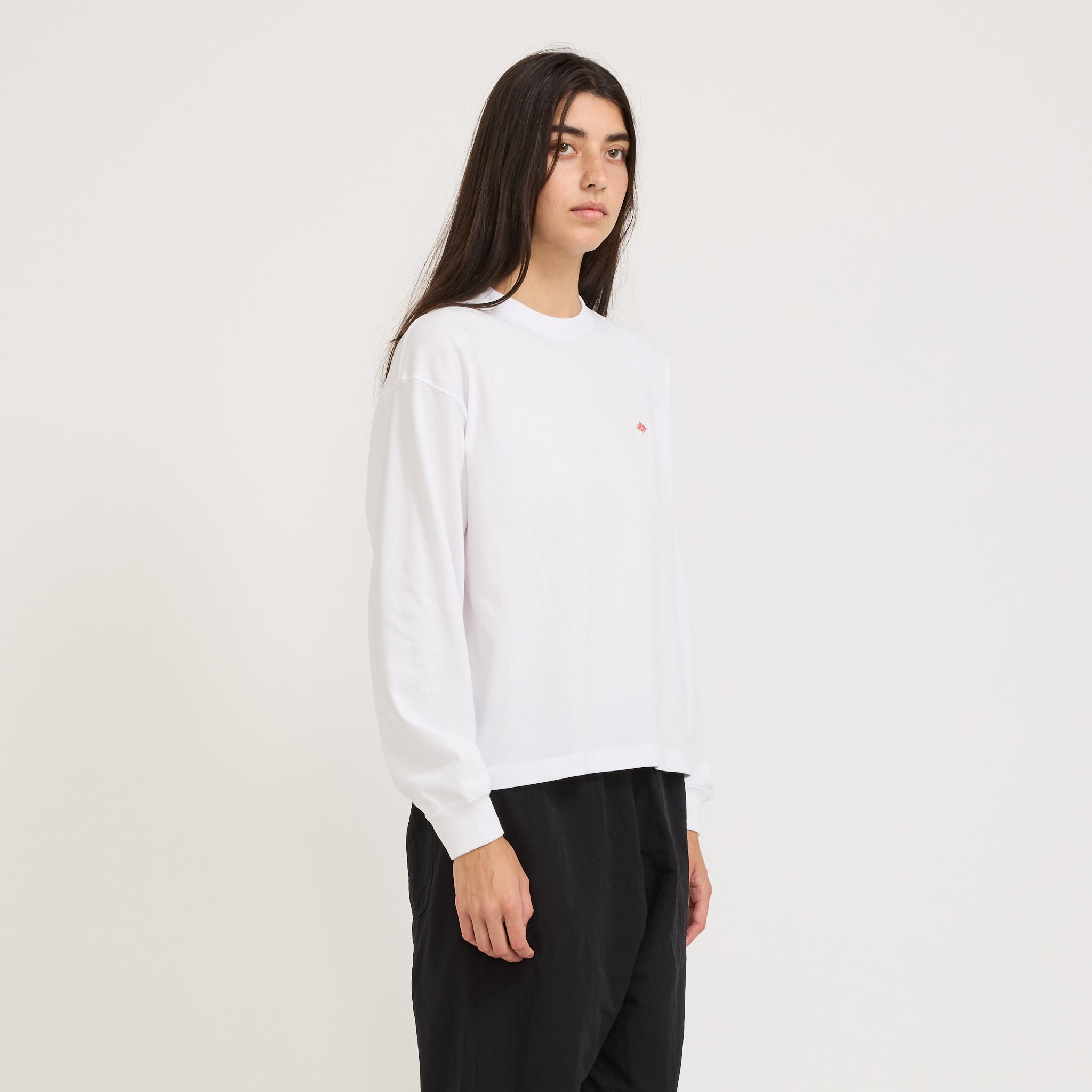 Danton | Womens Long Sleeve T-Shirt White | Maplestore