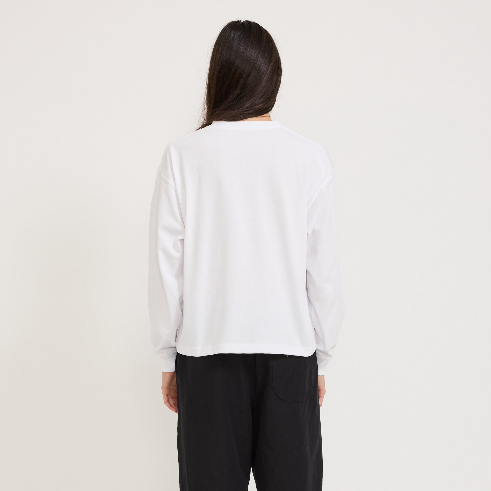 Danton | Womens Long Sleeve T-Shirt White | Maplestore