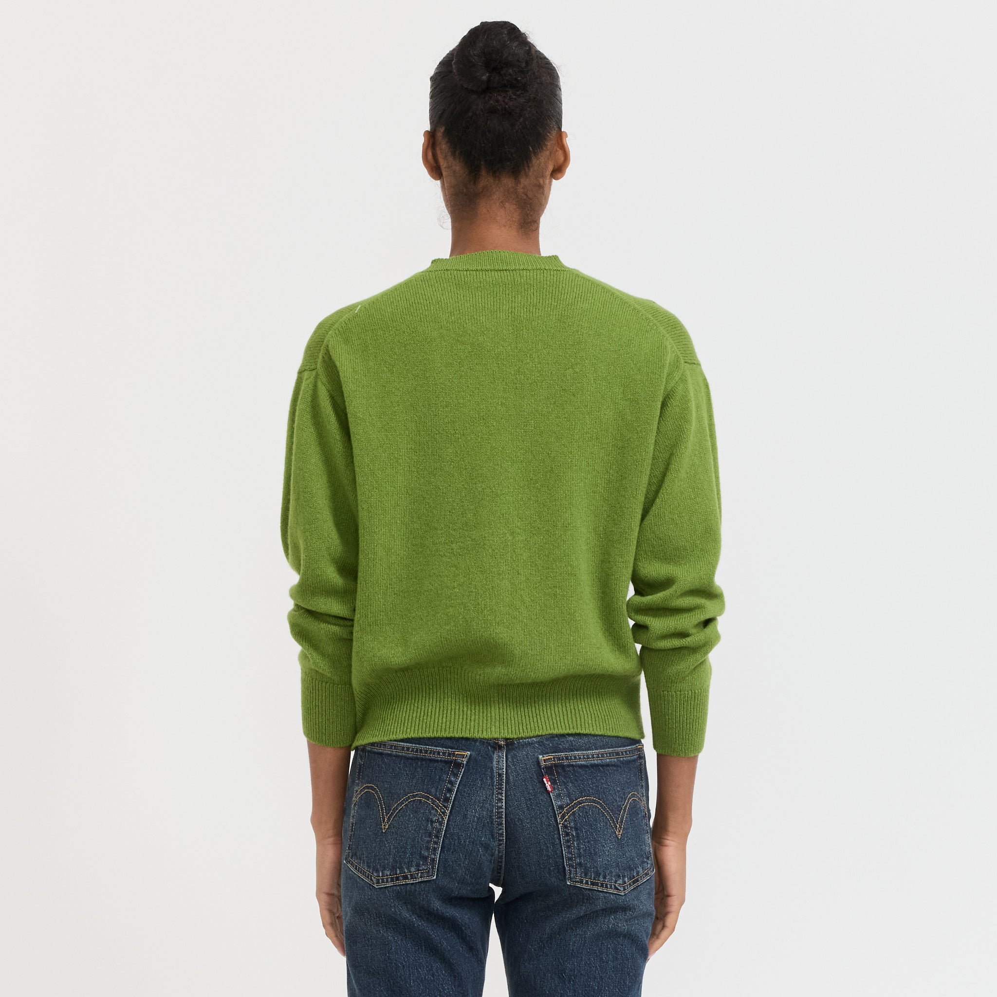 &Daughter | Ada Crewneck Cardigan Green | Maplestore