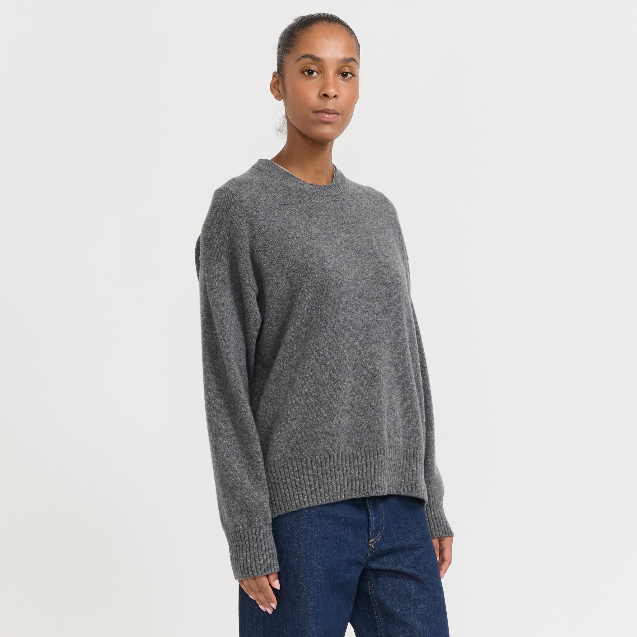 &Daughter | Innes Slouch Crewneck Derby Grey | Maplestore