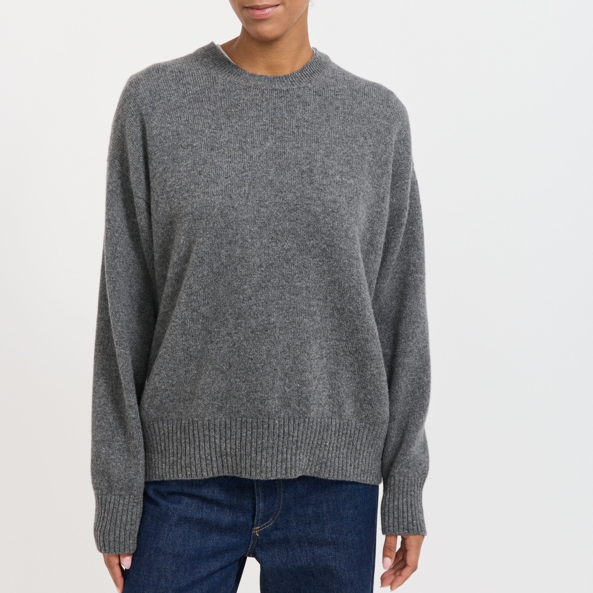 &Daughter | Innes Slouch Crewneck Derby Grey | Maplestore