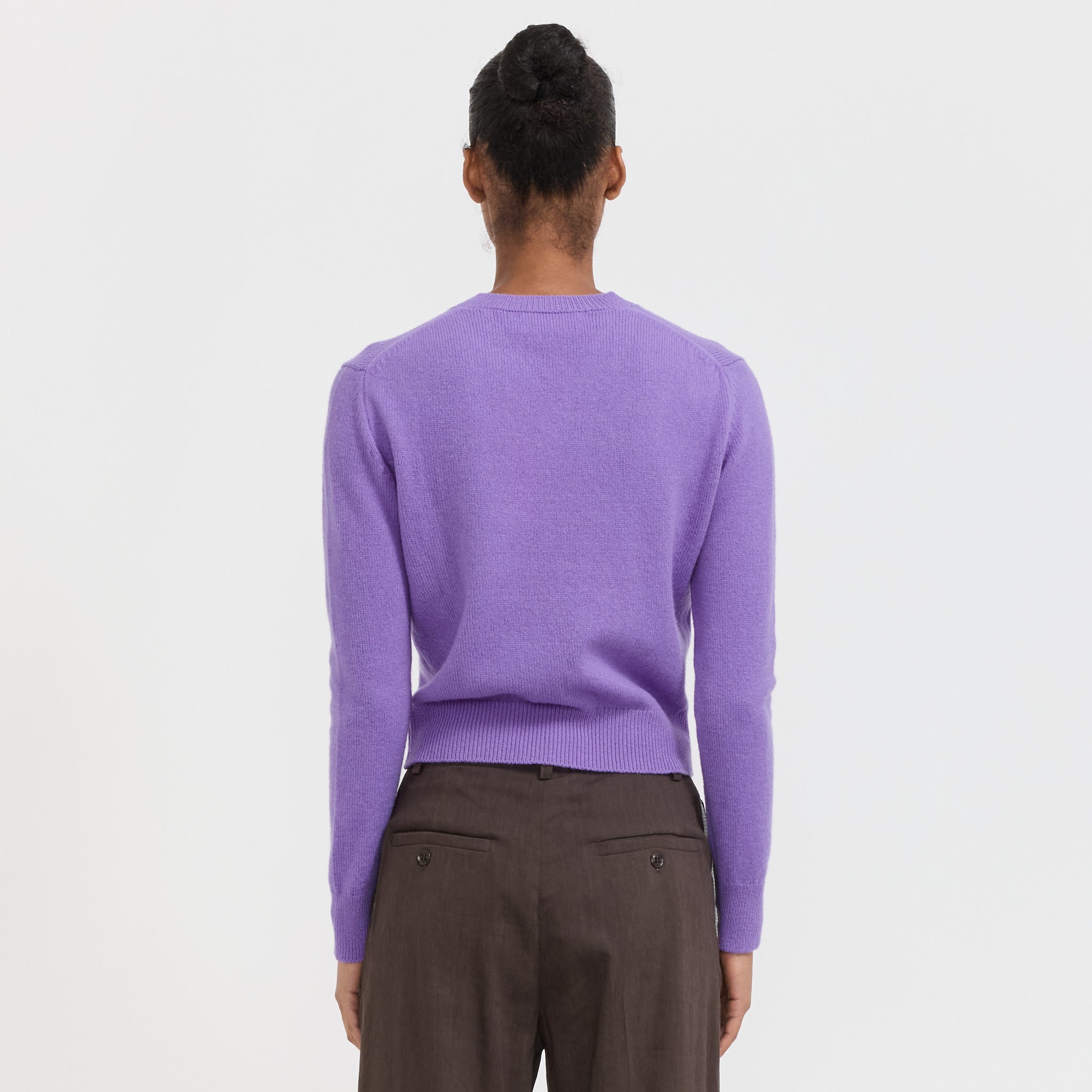 &Daughter | Sligo Shrunken V-Neck Pansy Purple | Maplestore