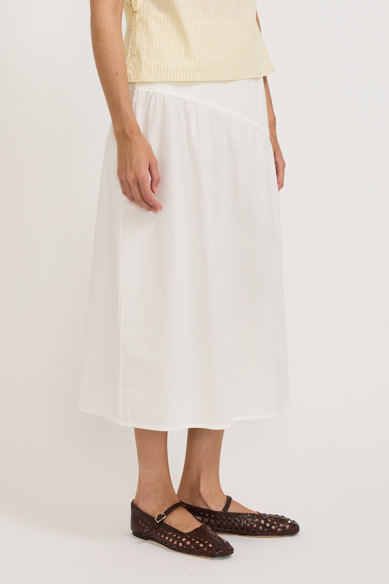 Angle Skirt White