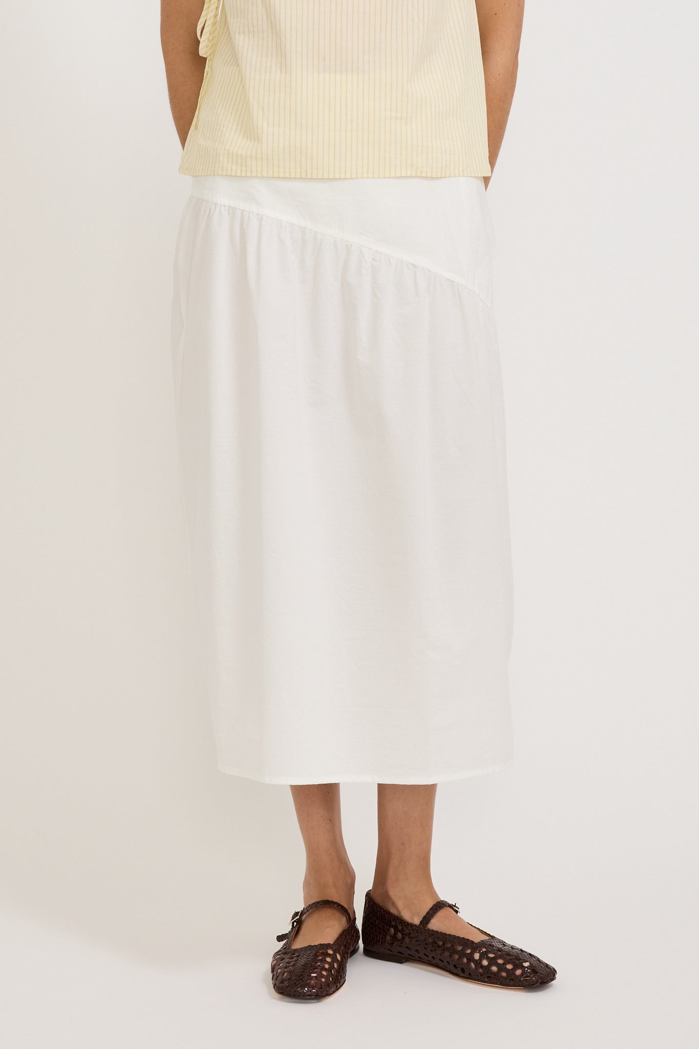 Angle Skirt White