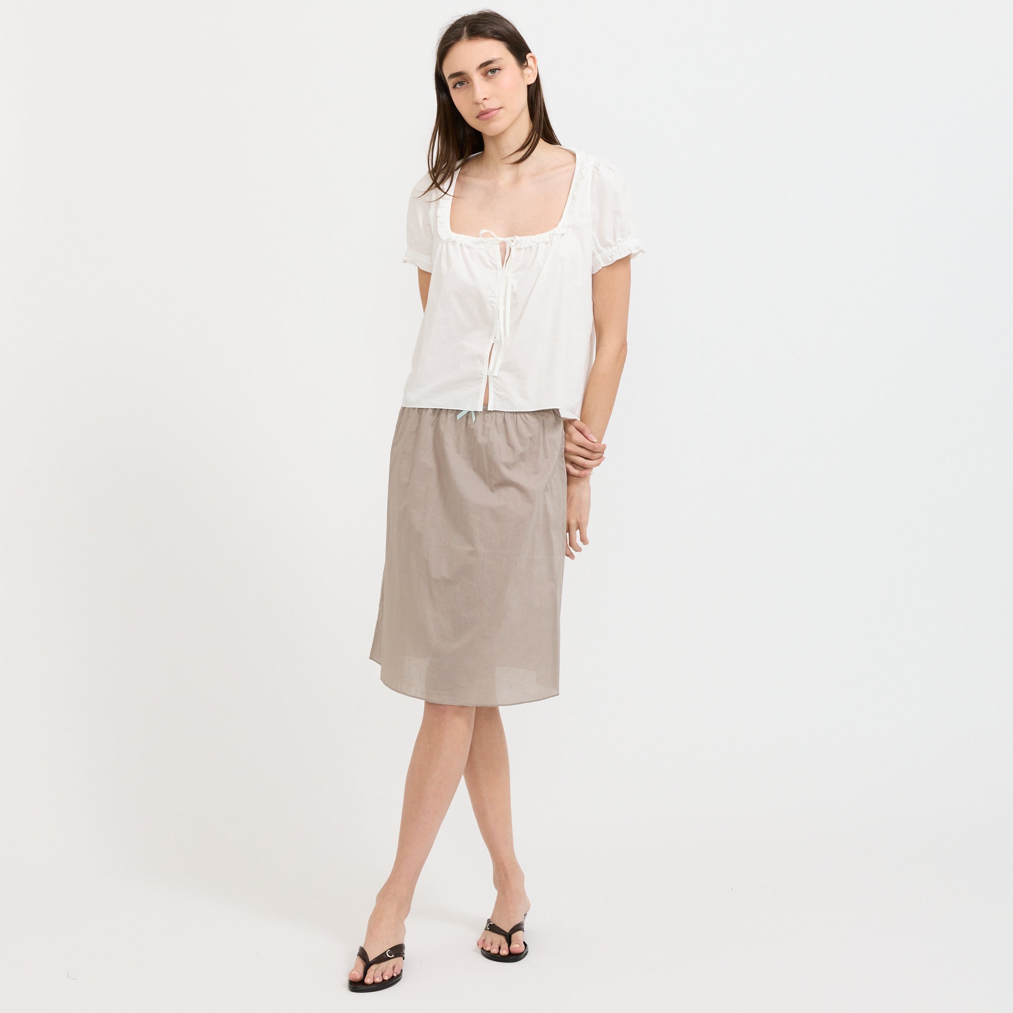 Basic Skirt Grey