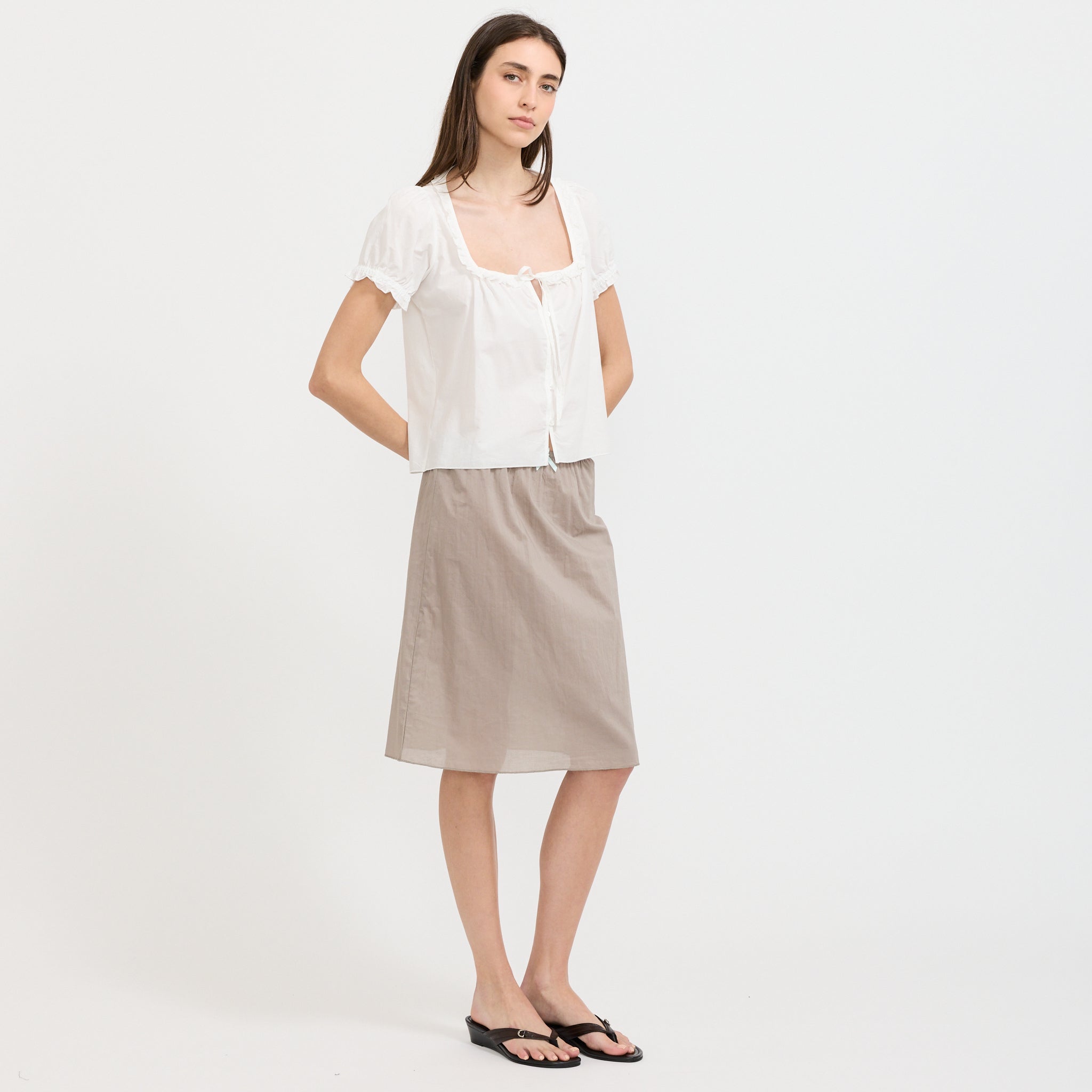 Basic Skirt Grey