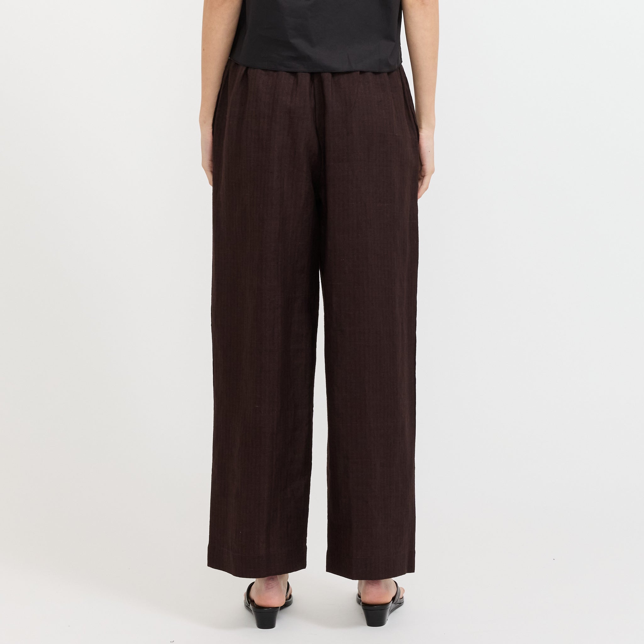 Ease Trouser Brown Black Stripe