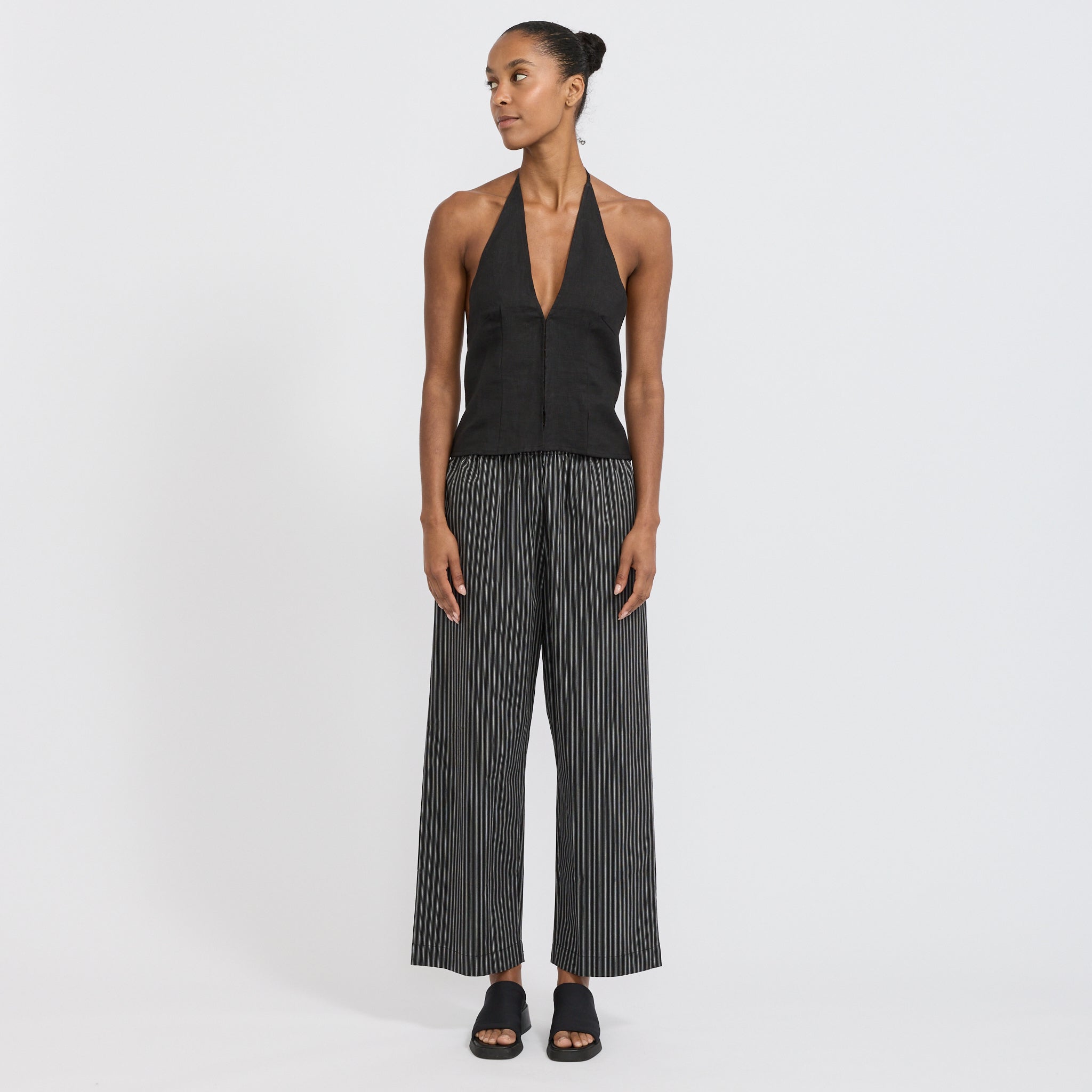 Ease Trouser Mono Stripe