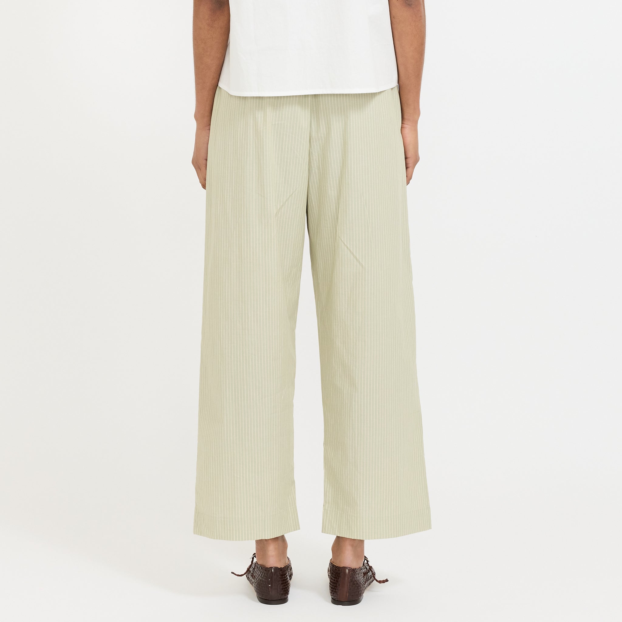 Ease Trouser Pistachio Stripe