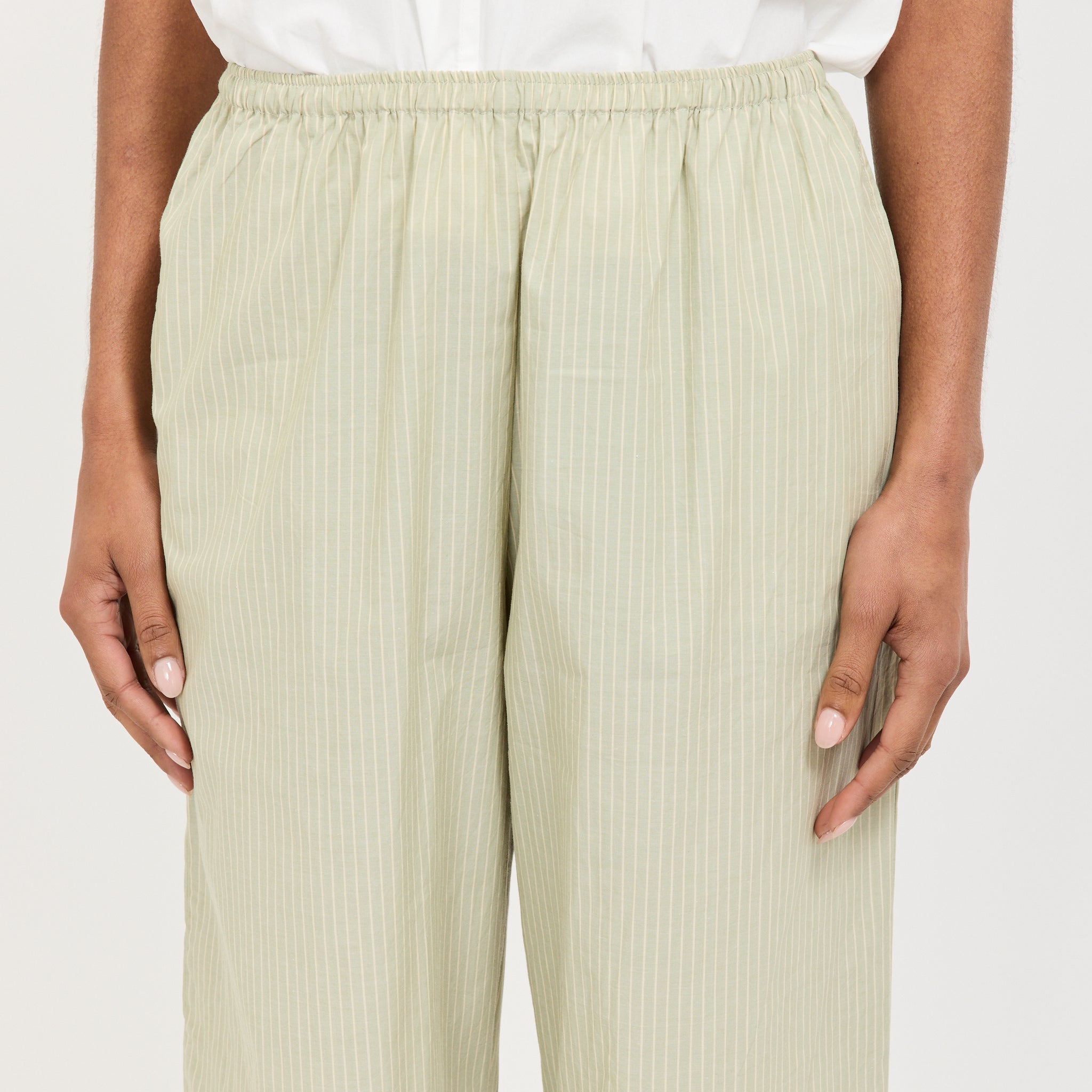 Ease Trouser Pistachio Stripe