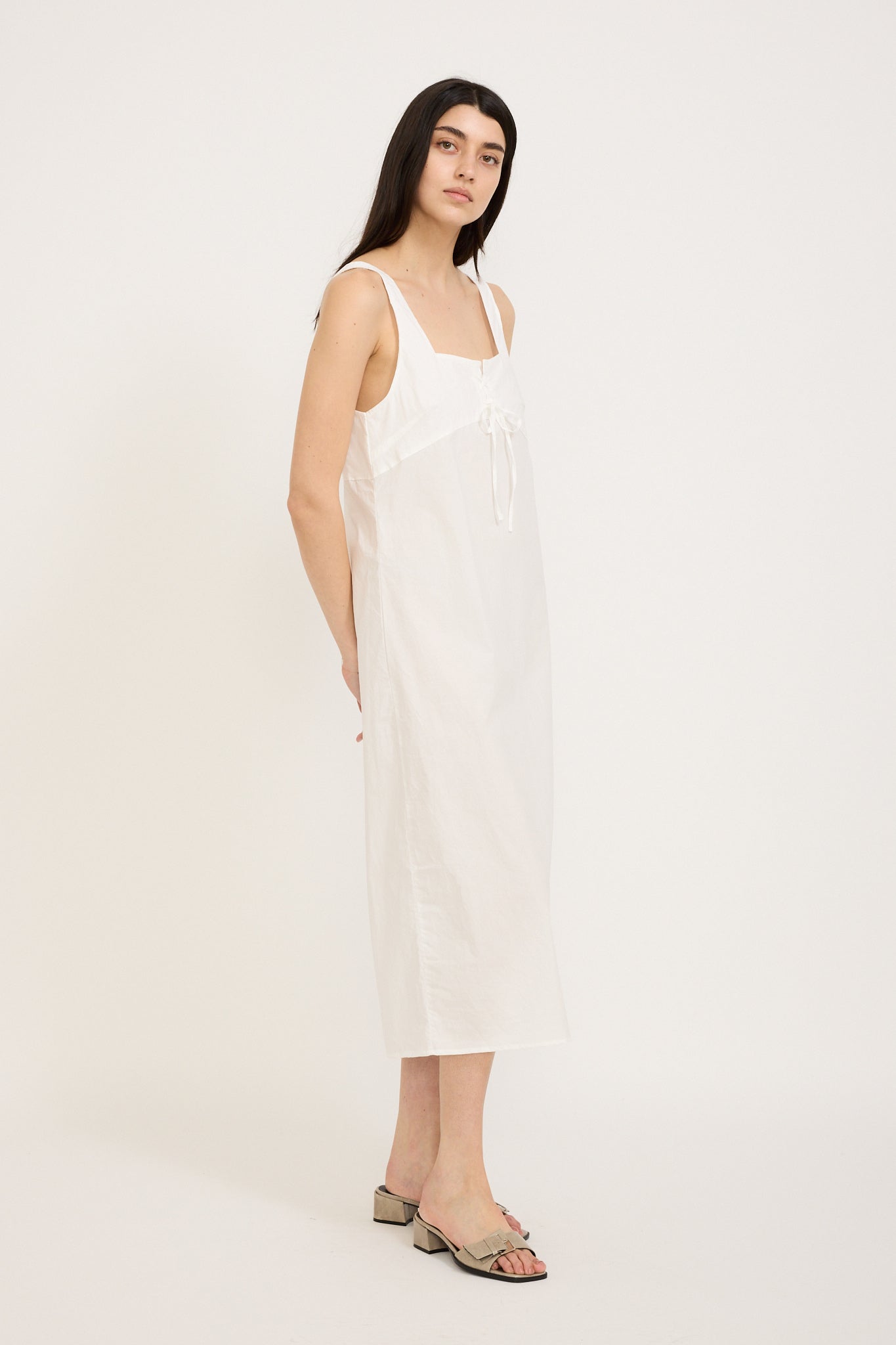 Deiji Studios | Eyelet Dress White | Maplestore