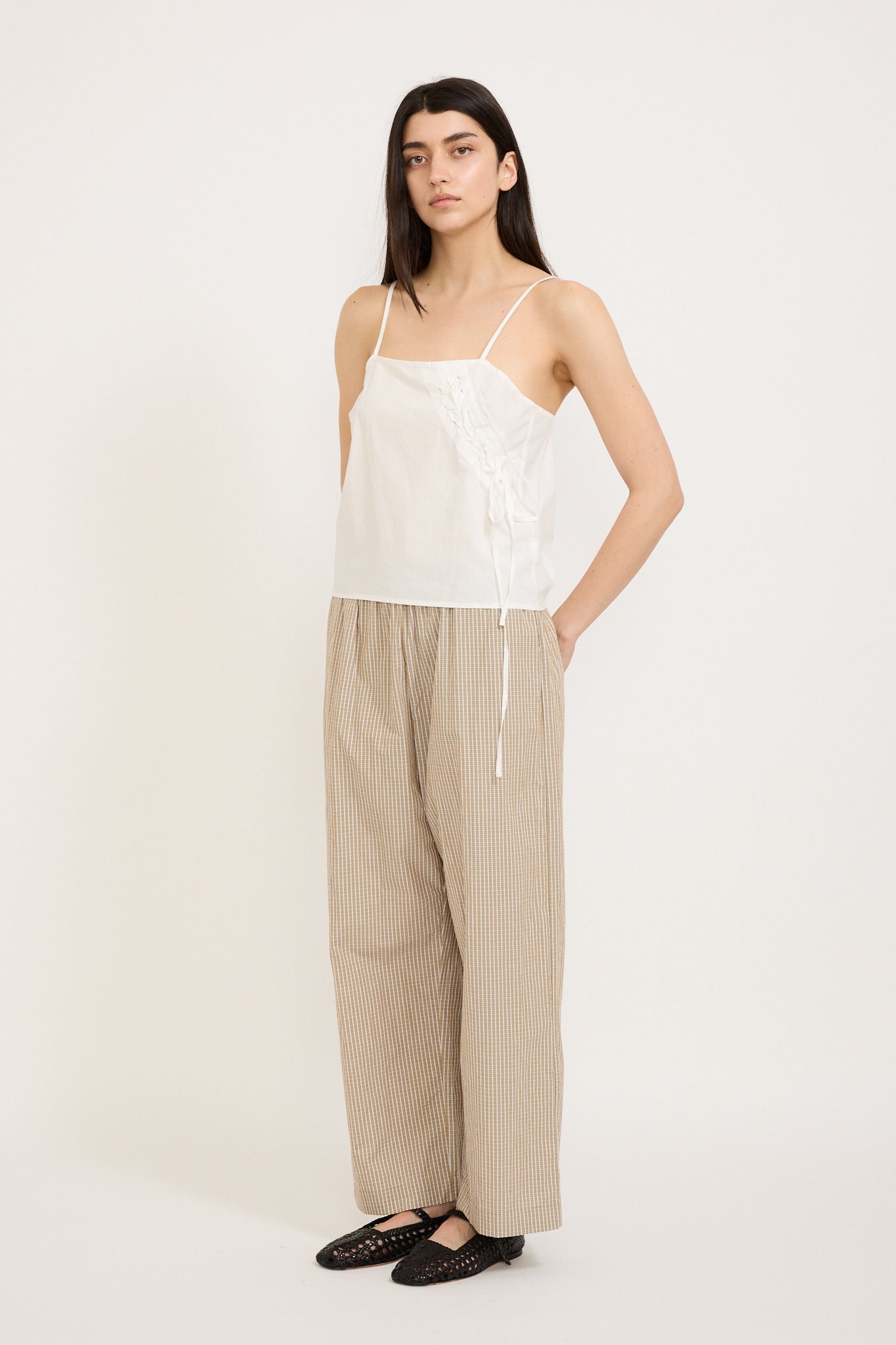 Deiji Studios | Eyelet Top White | Maplestore