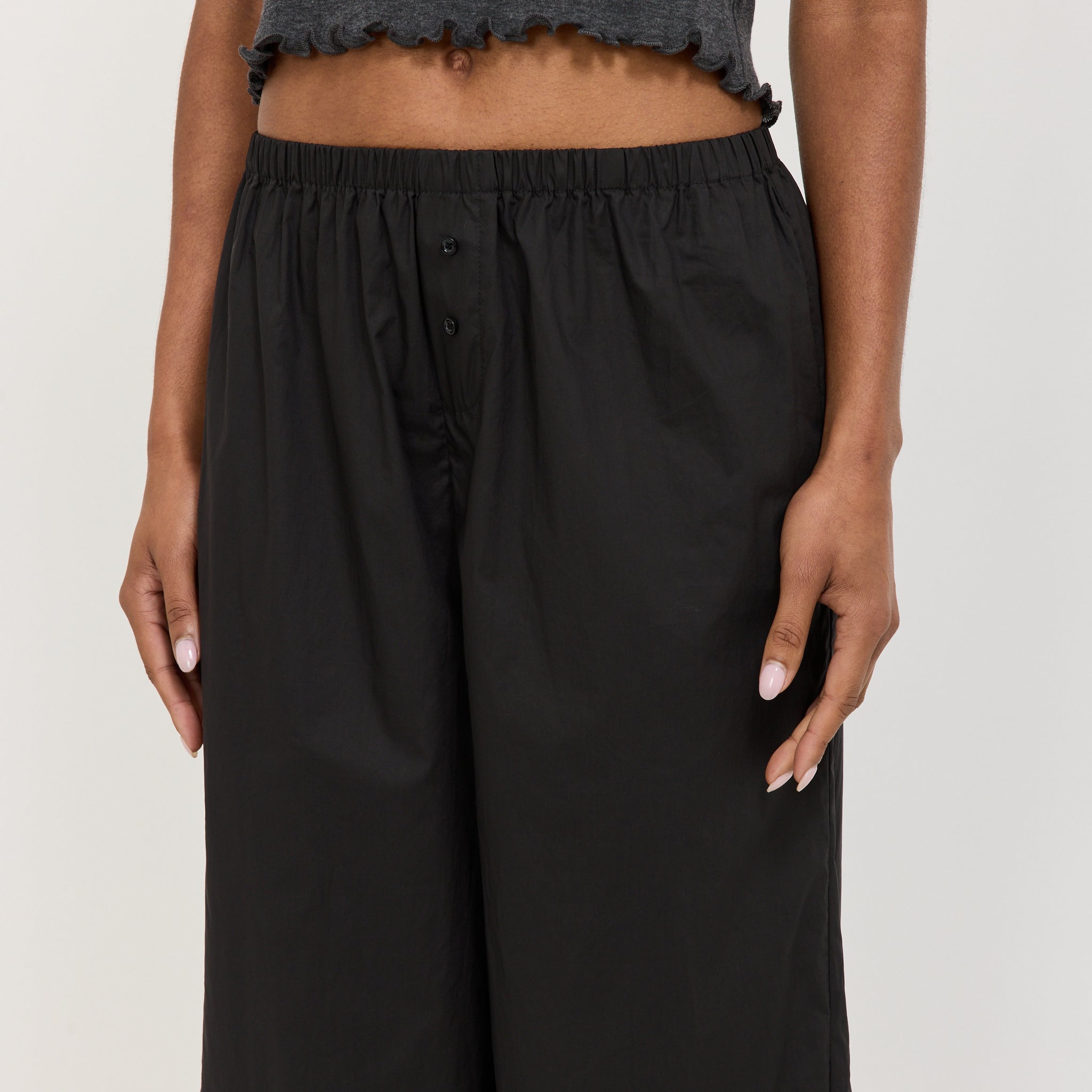 Flounce Pant Black