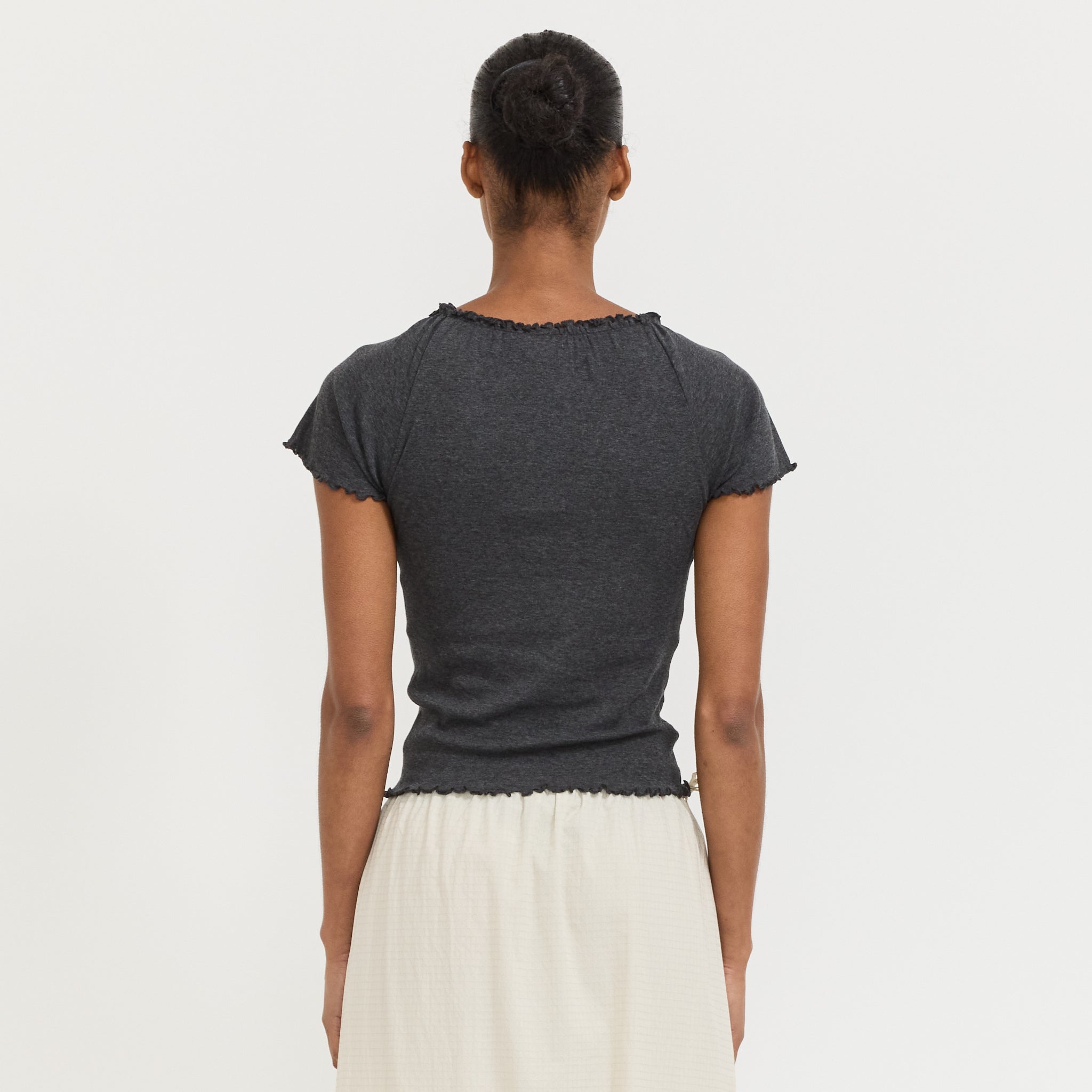 Flounce Tee Grey