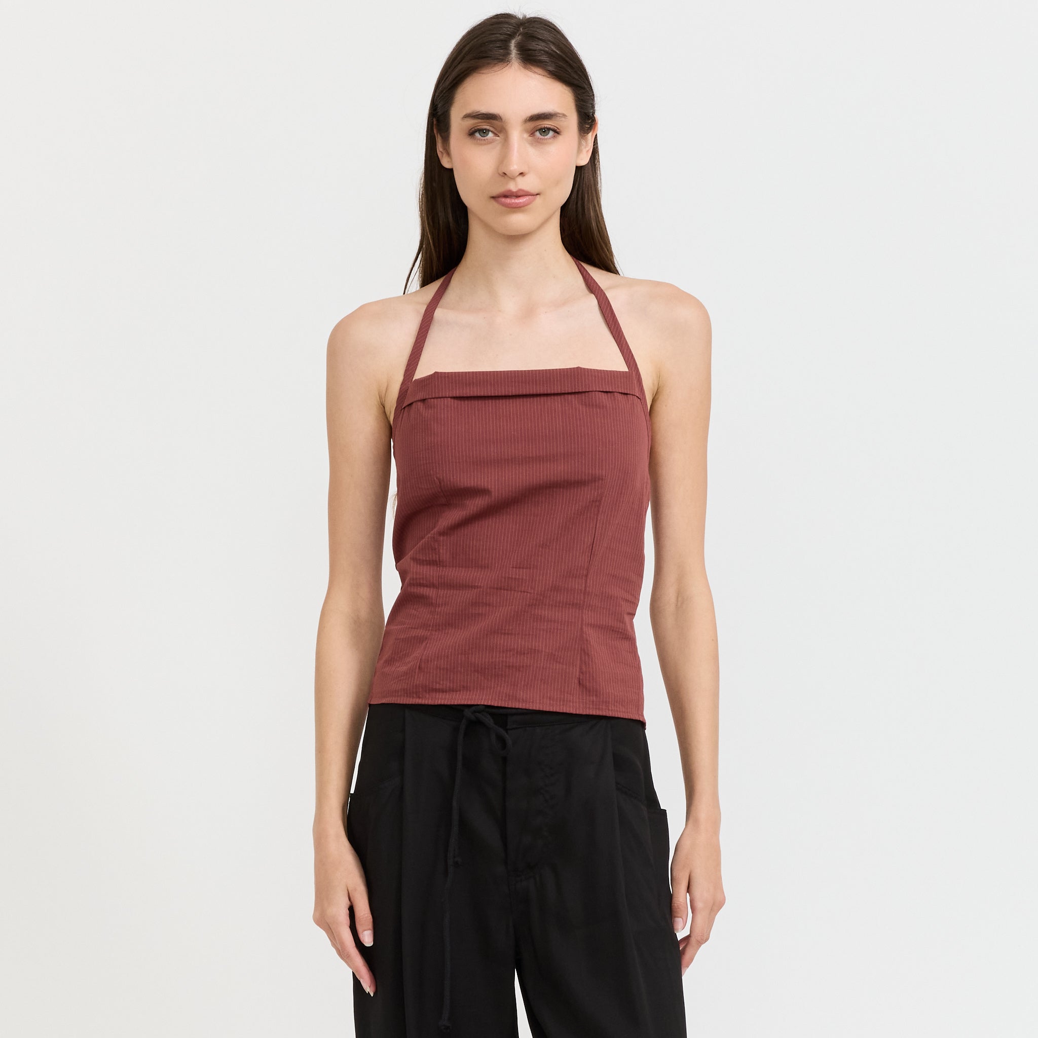 Folded Top Rust Stripe