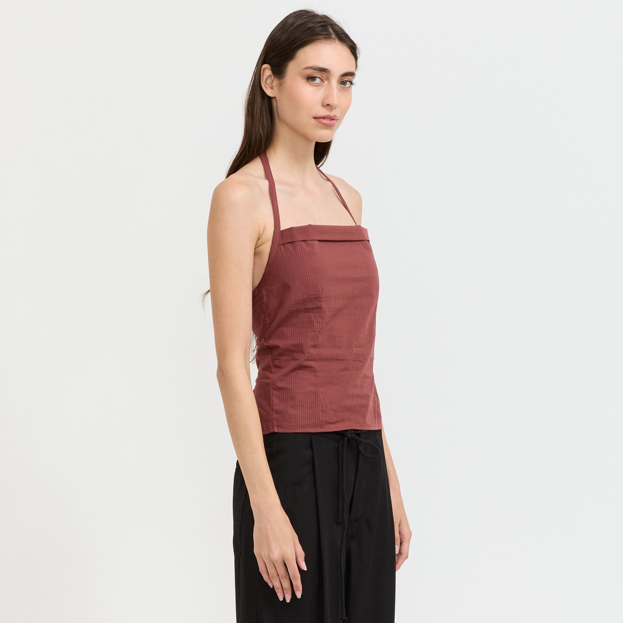 Folded Top Rust Stripe