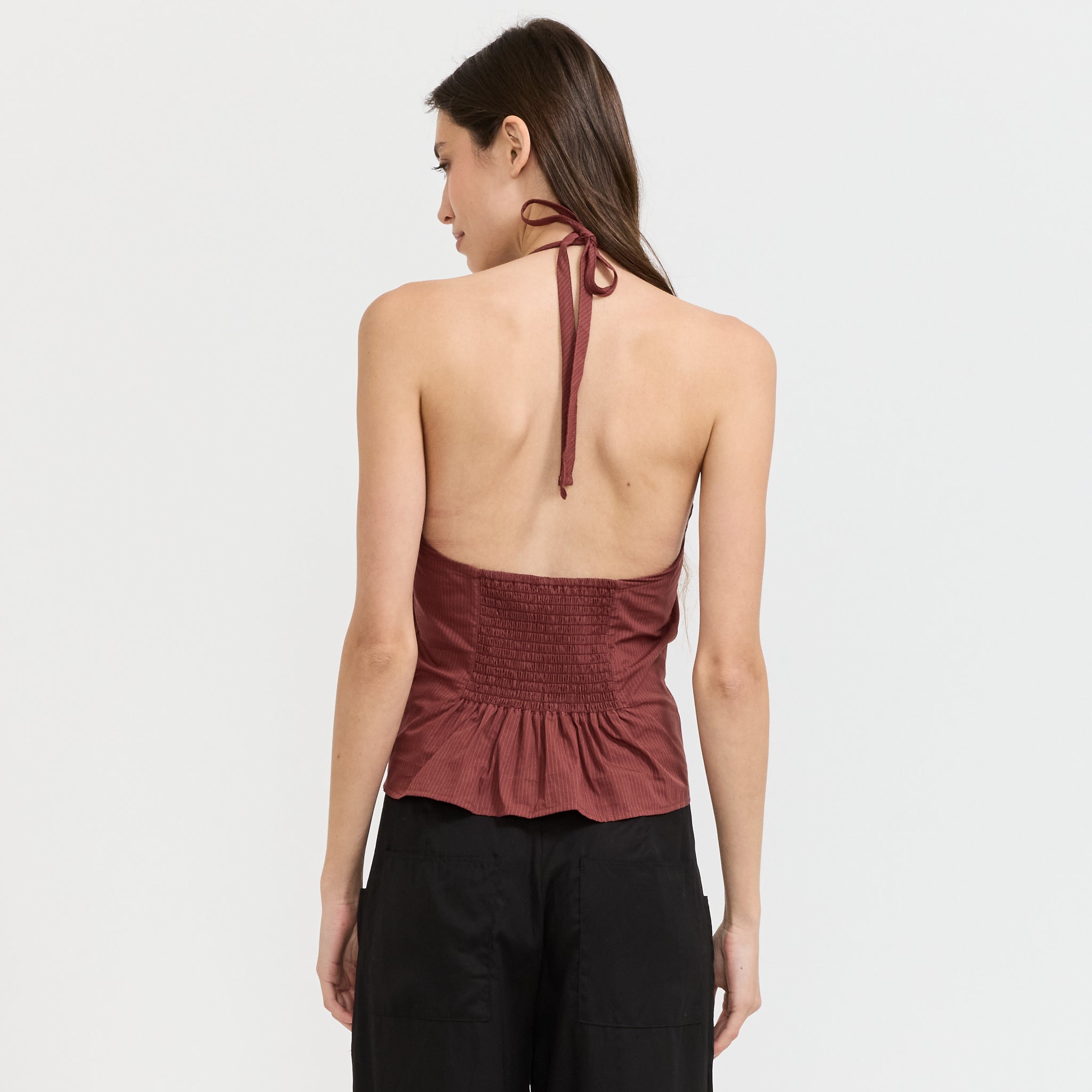 Folded Top Rust Stripe