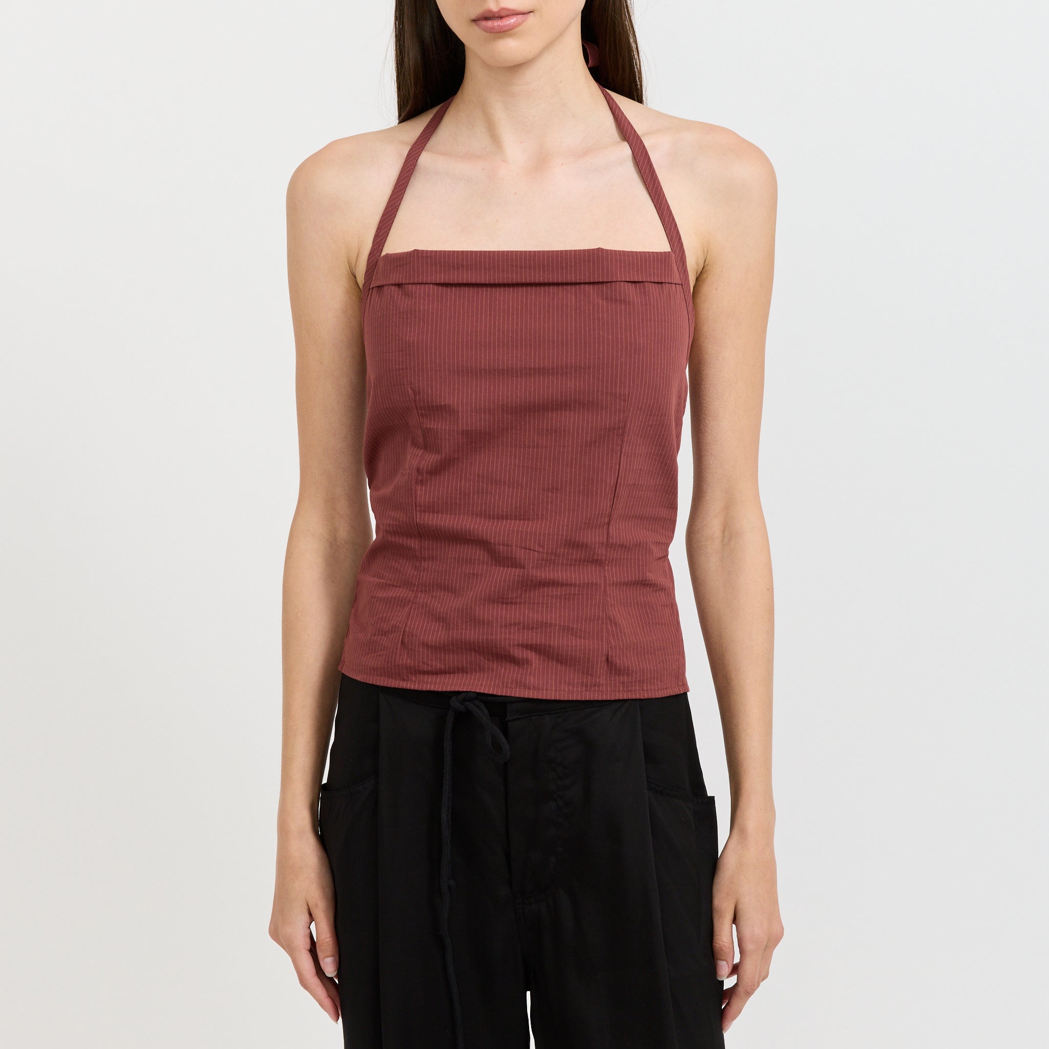 Folded Top Rust Stripe