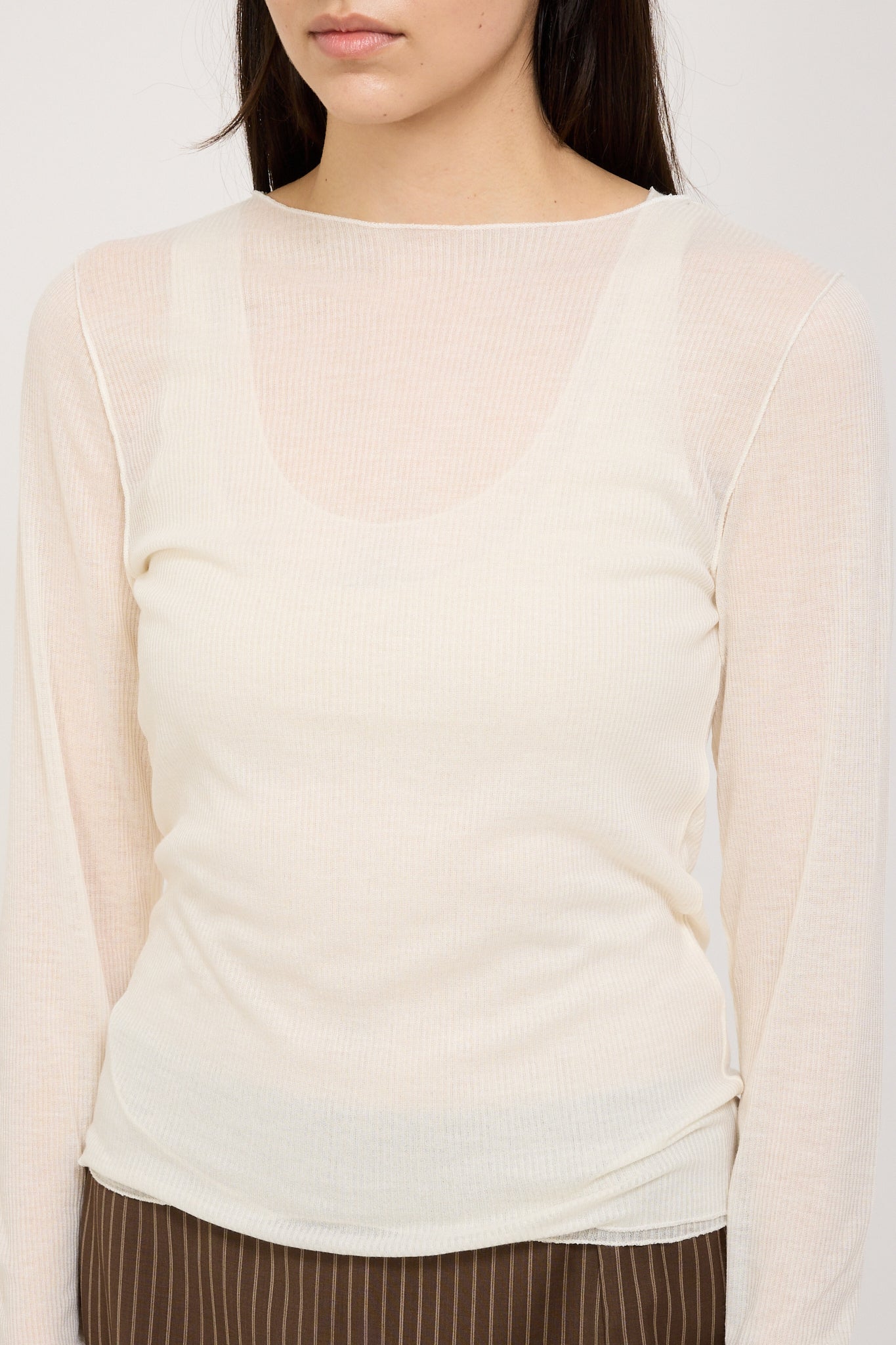 Deiji Studios | Knit Long Sleeve Off White | Maplestore