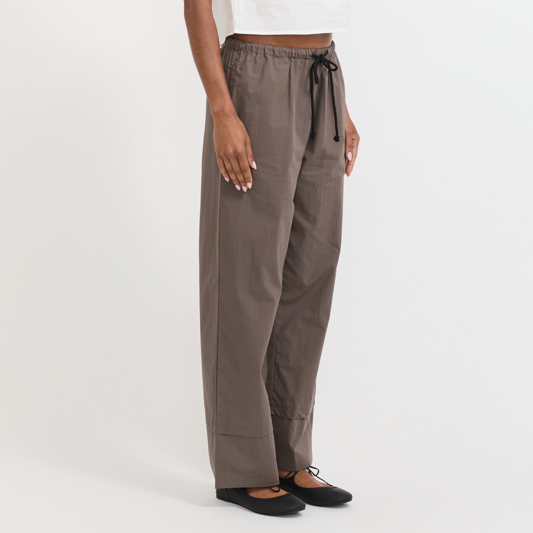 Deiji Studios | Layered Pant Khaki Check | Maplestore