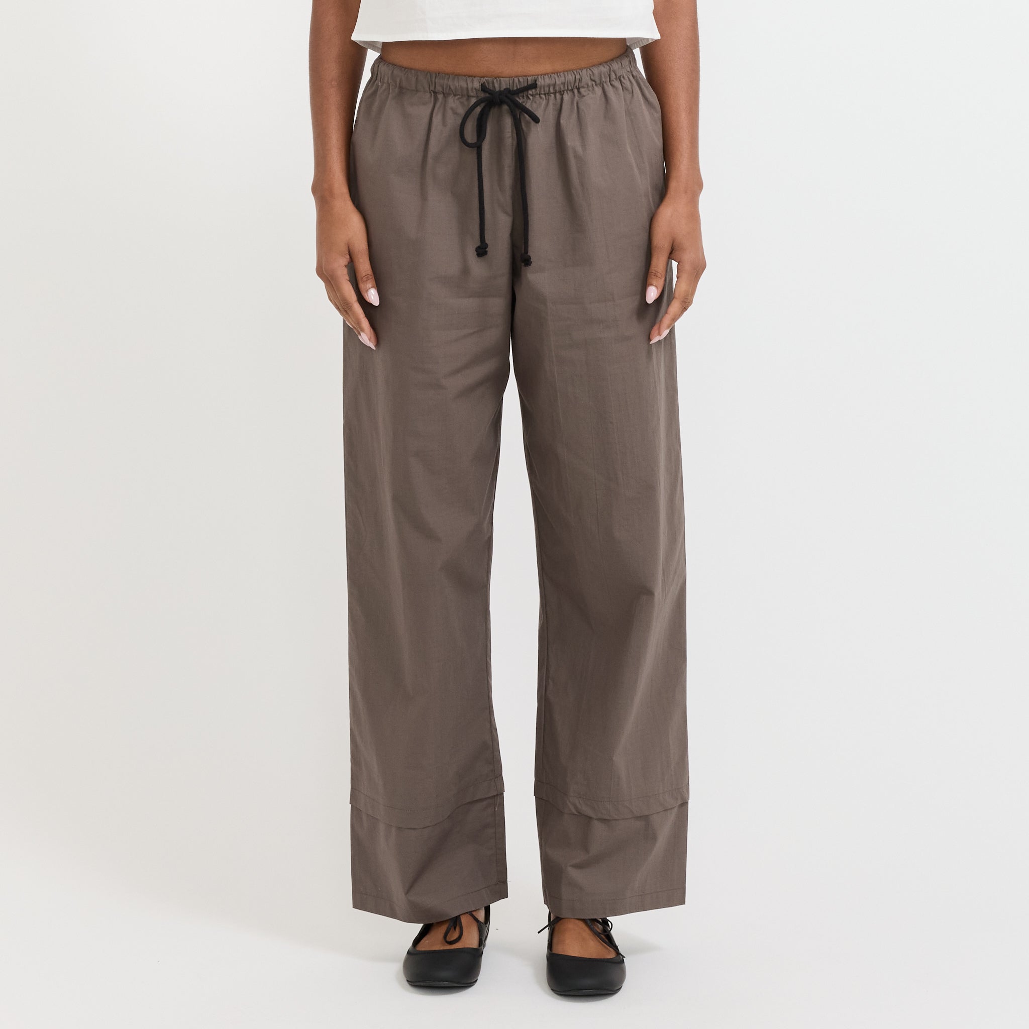 Deiji Studios | Layered Pant Khaki Check | Maplestore