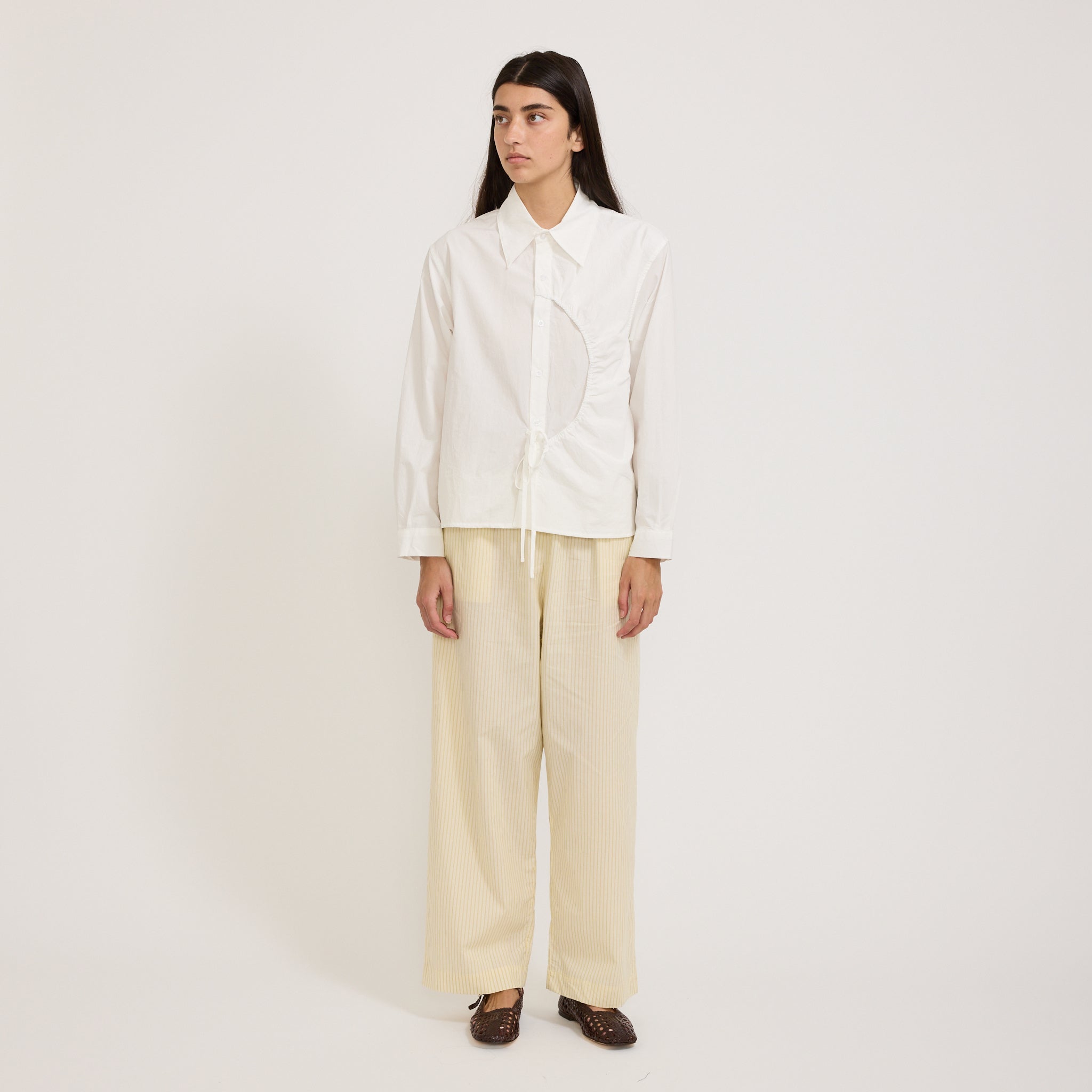 Deiji Studios | Ease Trouser Butter Stripe | Maplestore