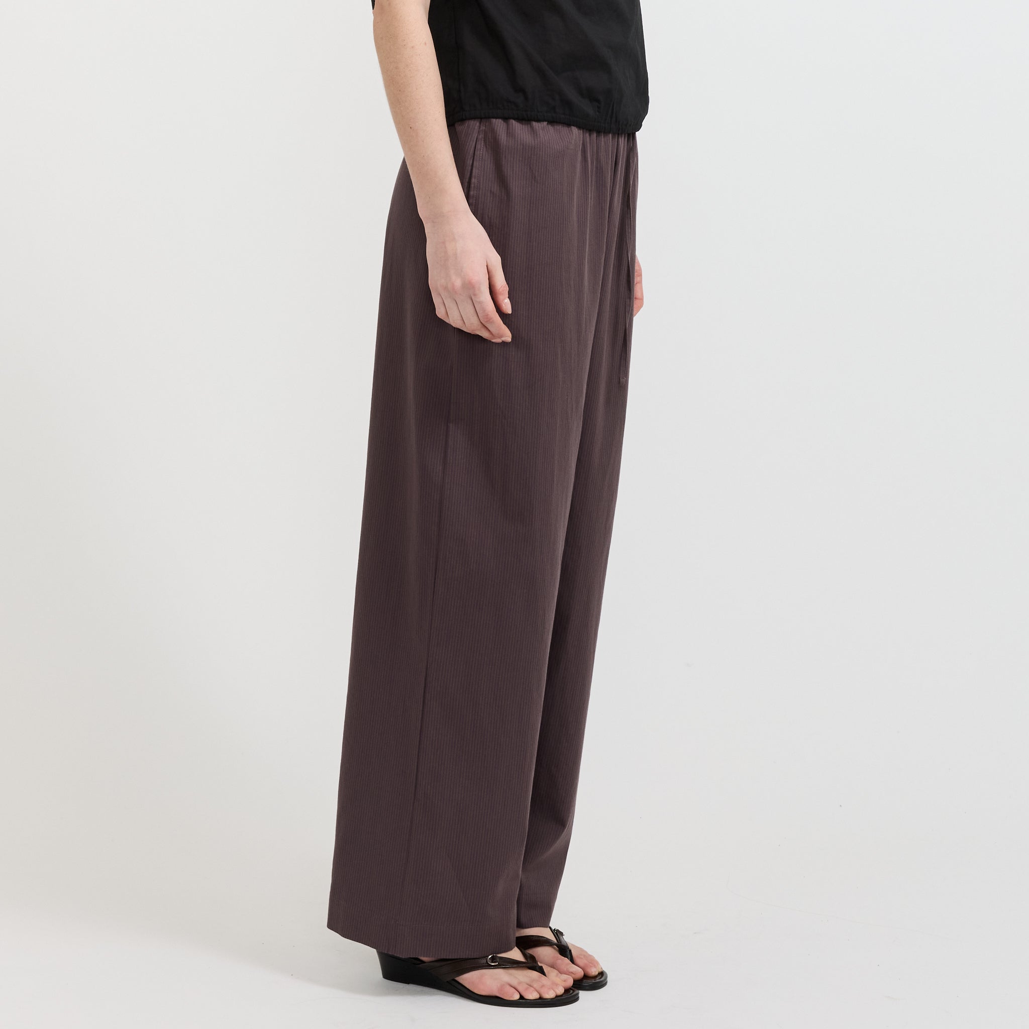 Loop Pant Mulberry Stripe
