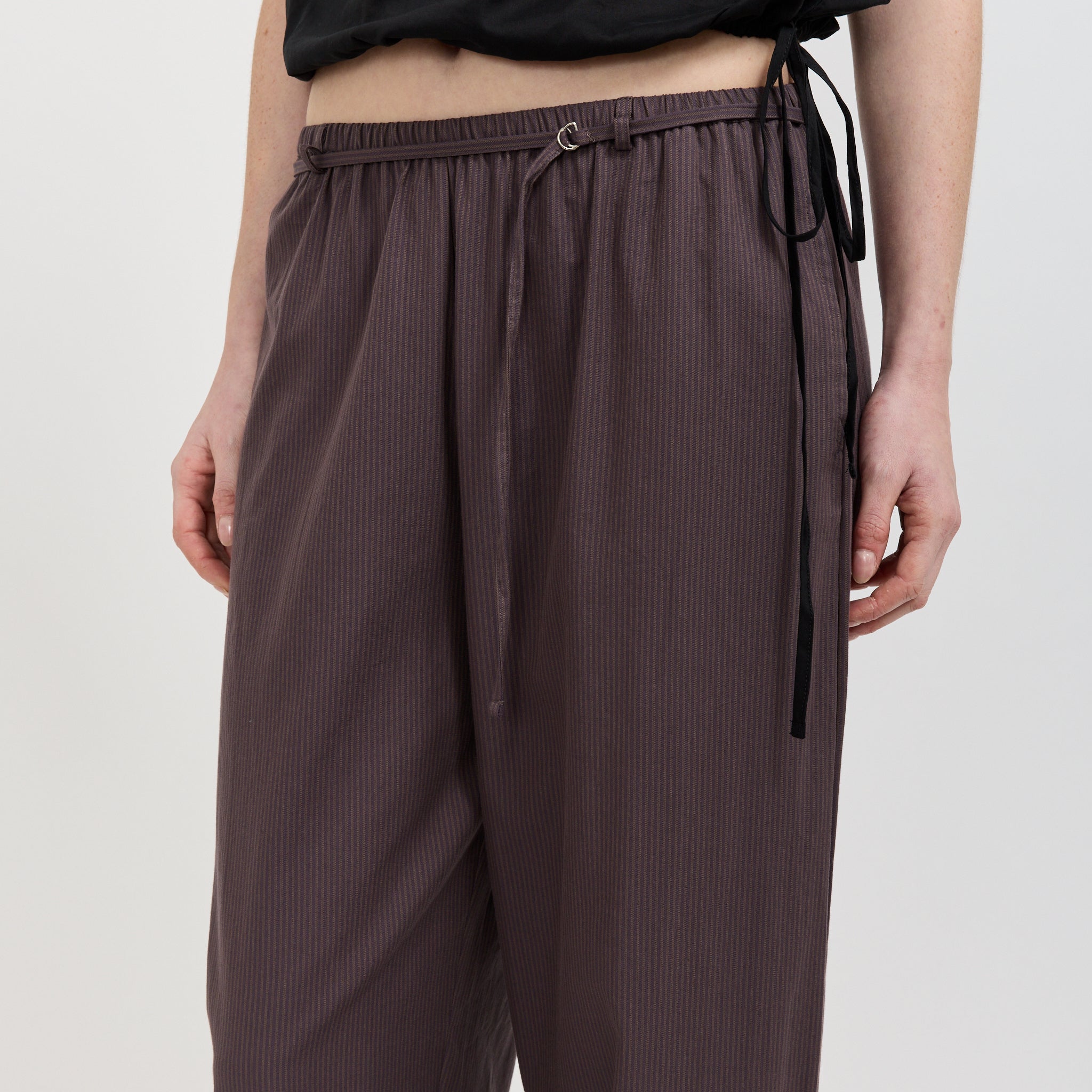 Loop Pant Mulberry Stripe